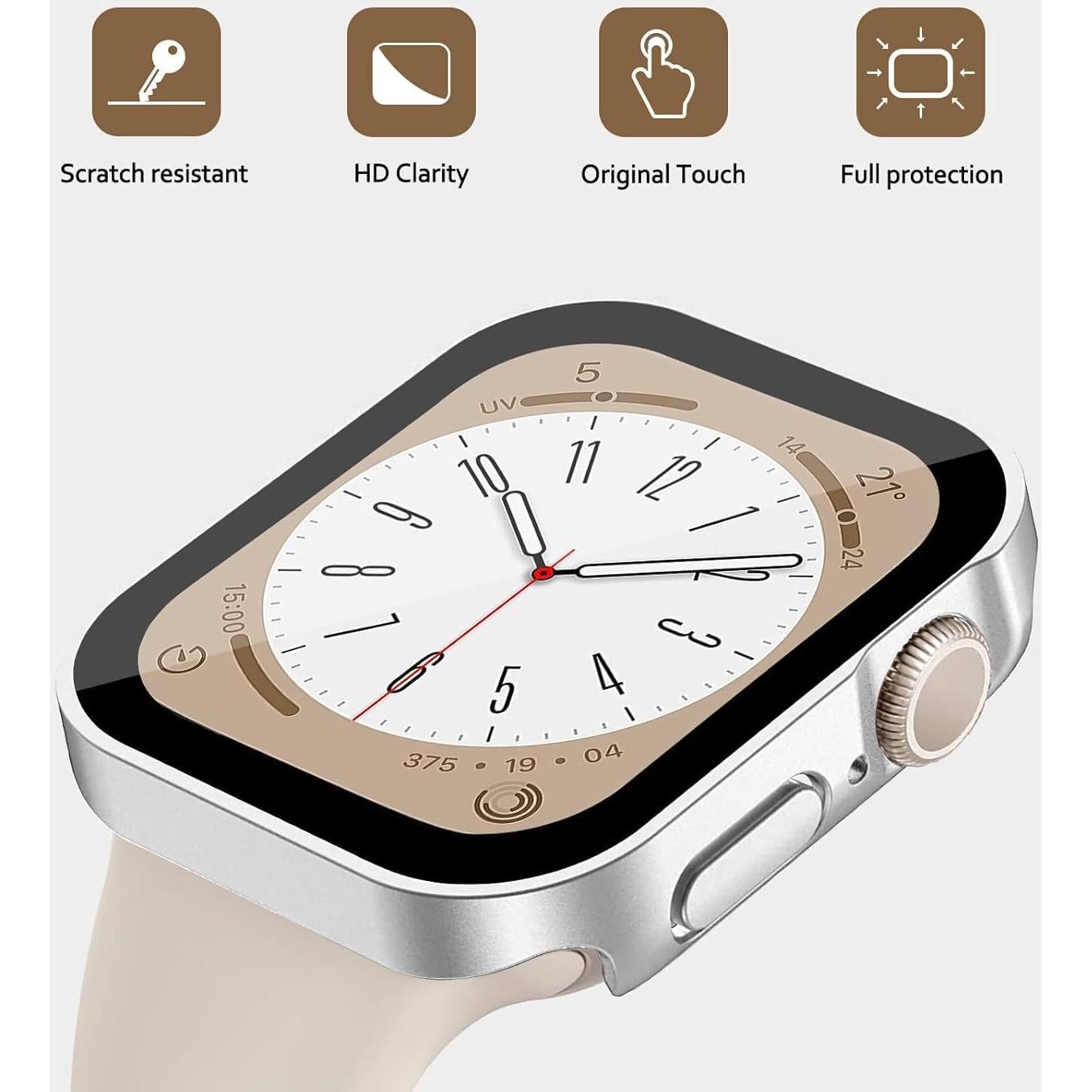 Protector de Pantalla EIHAIHIS para Apple Watch 41mm 45mm