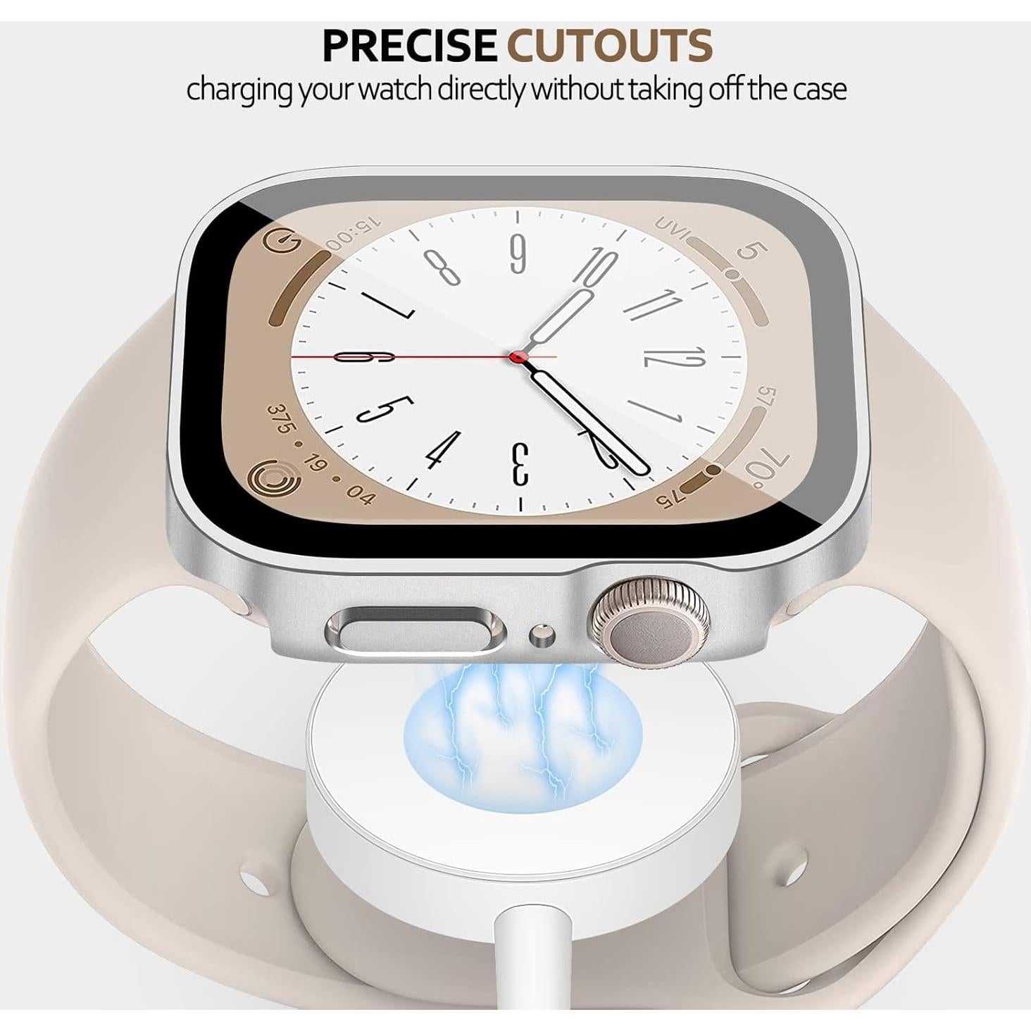 Protector de Pantalla EIHAIHIS para Apple Watch 41mm 45mm