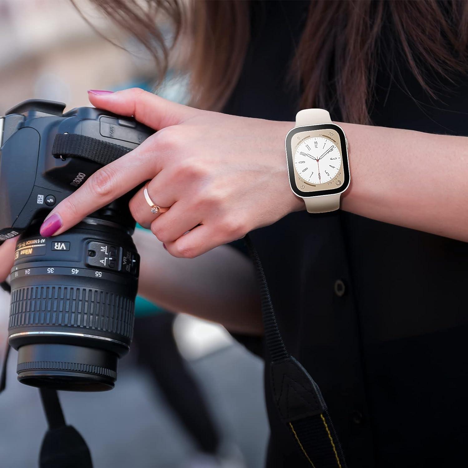 Protector de Pantalla EIHAIHIS para Apple Watch 41mm 45mm