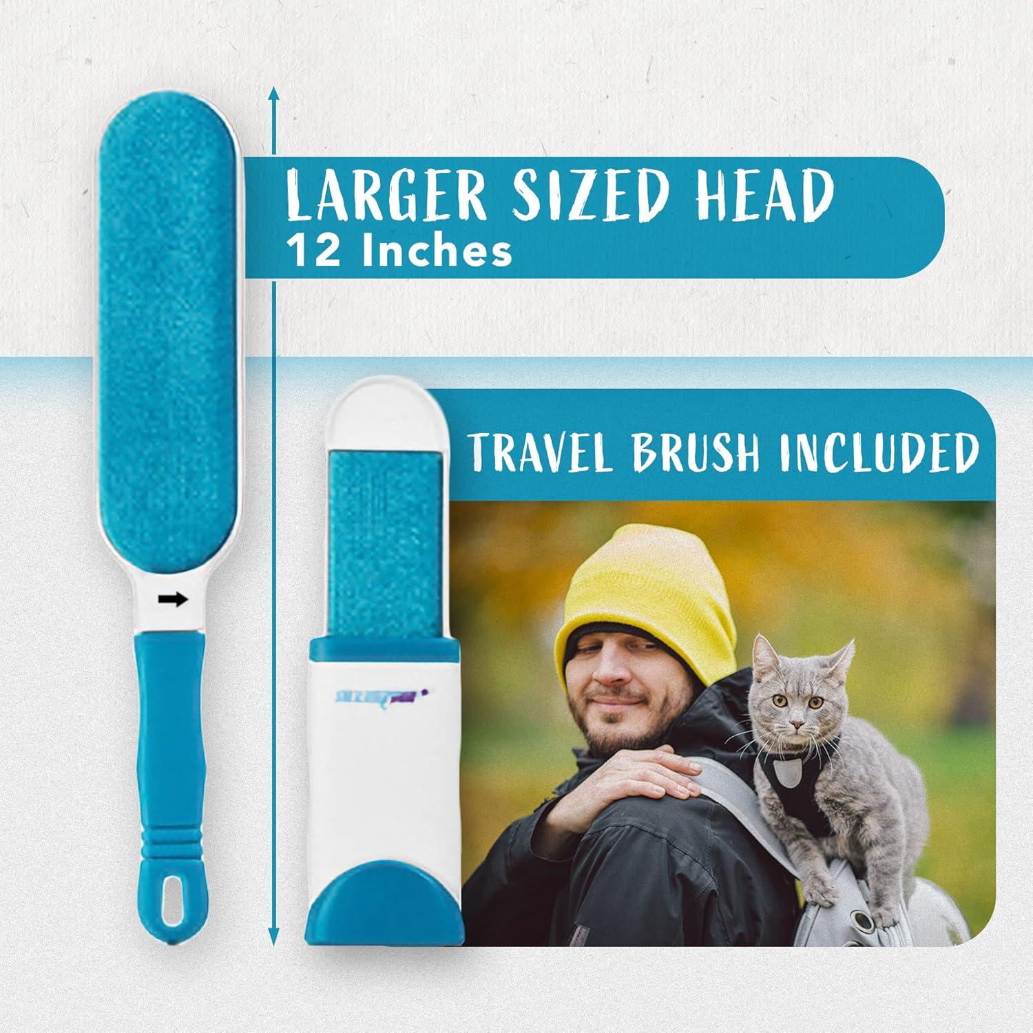 Cepillo Removedor de Pelo de Mascotas ALLISTAR Azul Cielo
