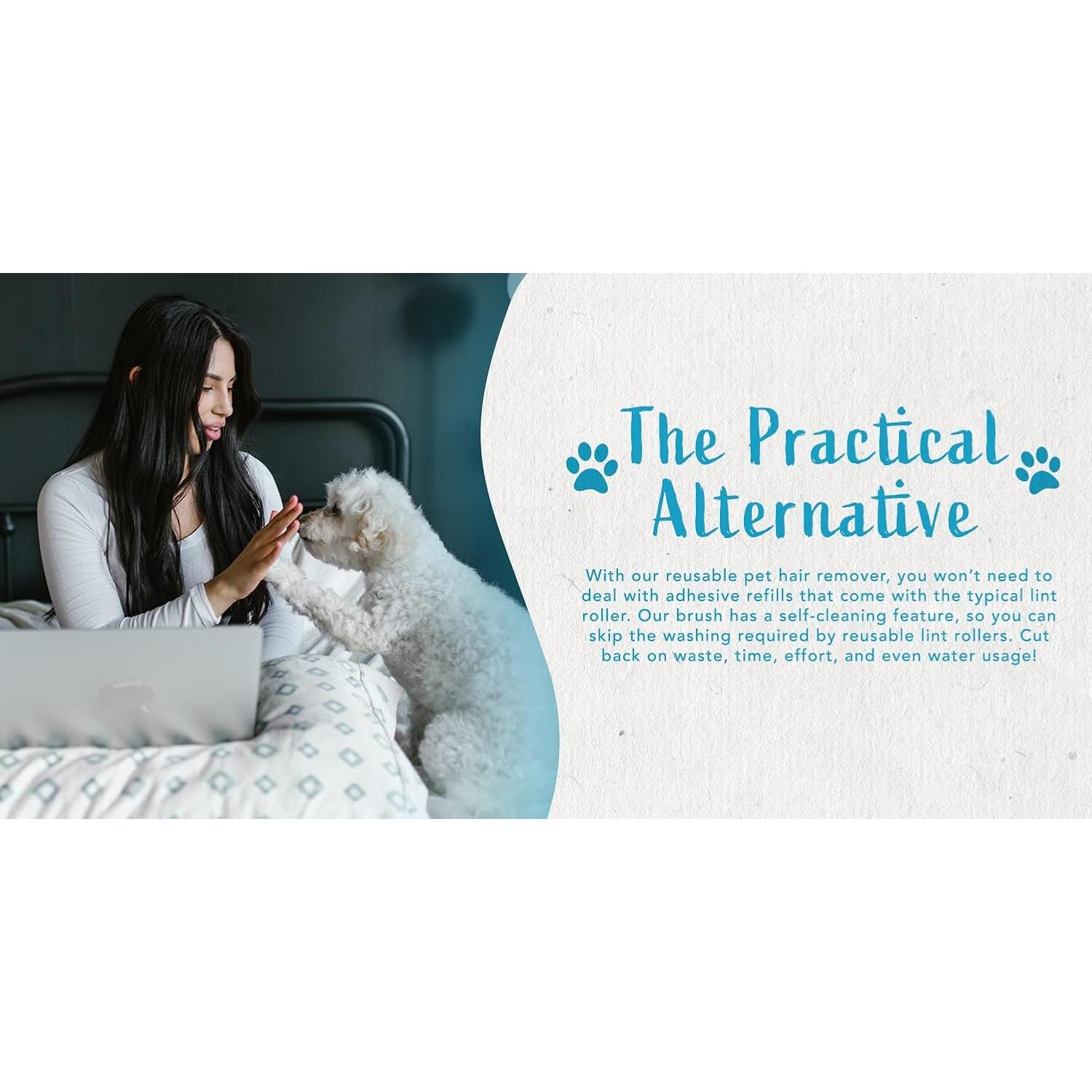 Cepillo Removedor de Pelo de Mascotas ALLISTAR Azul Cielo