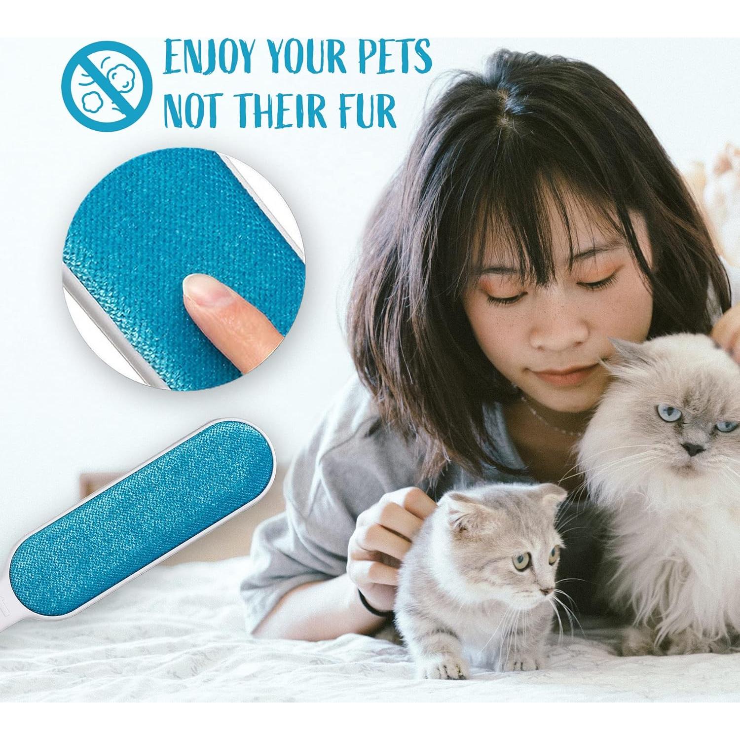 Cepillo Removedor de Pelo de Mascotas ALLISTAR Azul Cielo