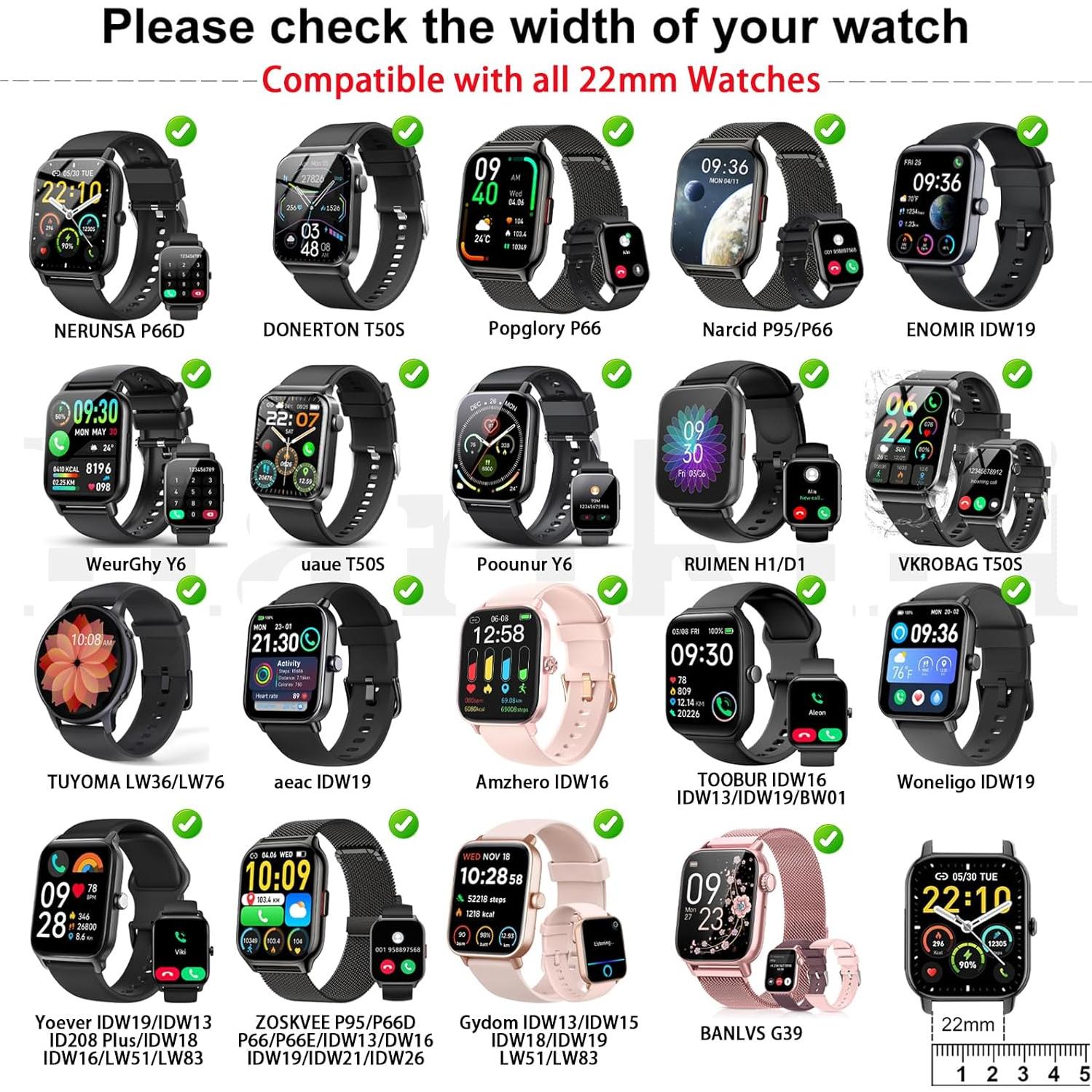 Correa Magnética Harikiri 22mm para Reloj Inteligente