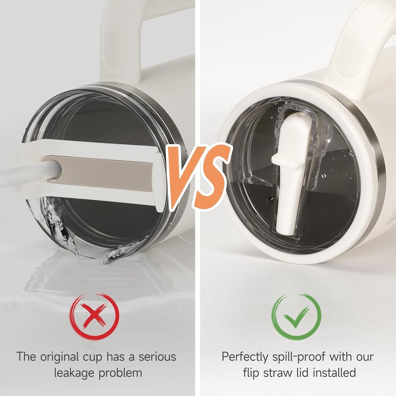 Tapa a Prueba de Fugas ANTAND para Vaso Stanley 30 oz con Popote