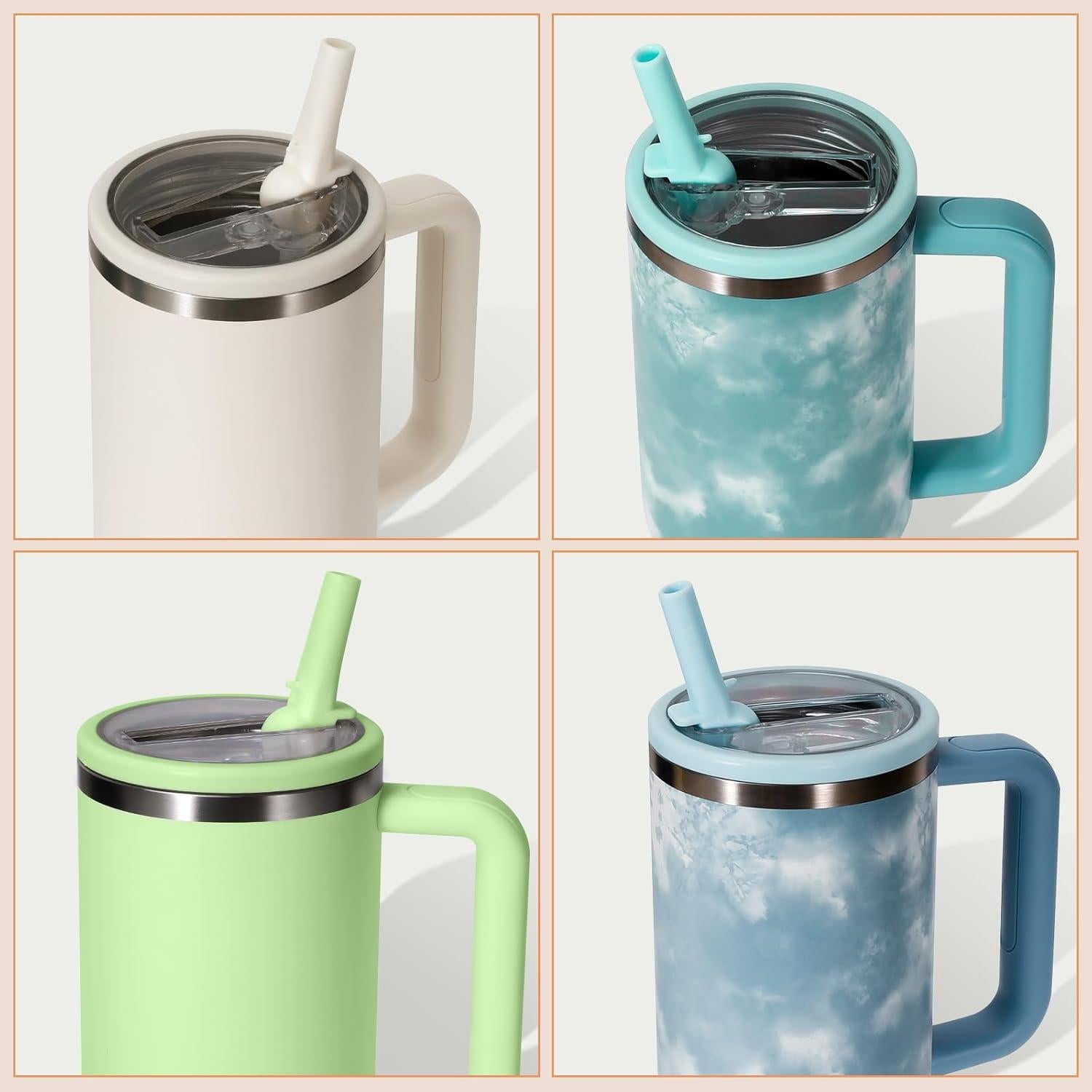 Tapa a Prueba de Fugas ANTAND para Vaso Stanley 30 oz con Popote