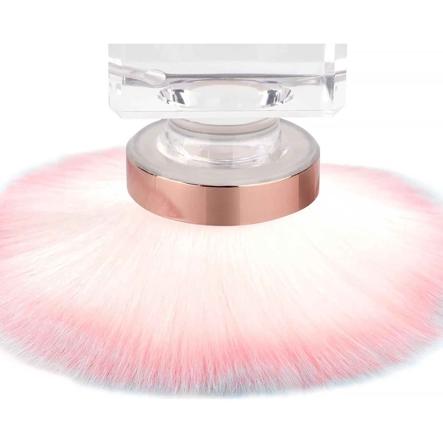 Cepillo de Polvo para Uñas KADS - Forma de Flor Rosa