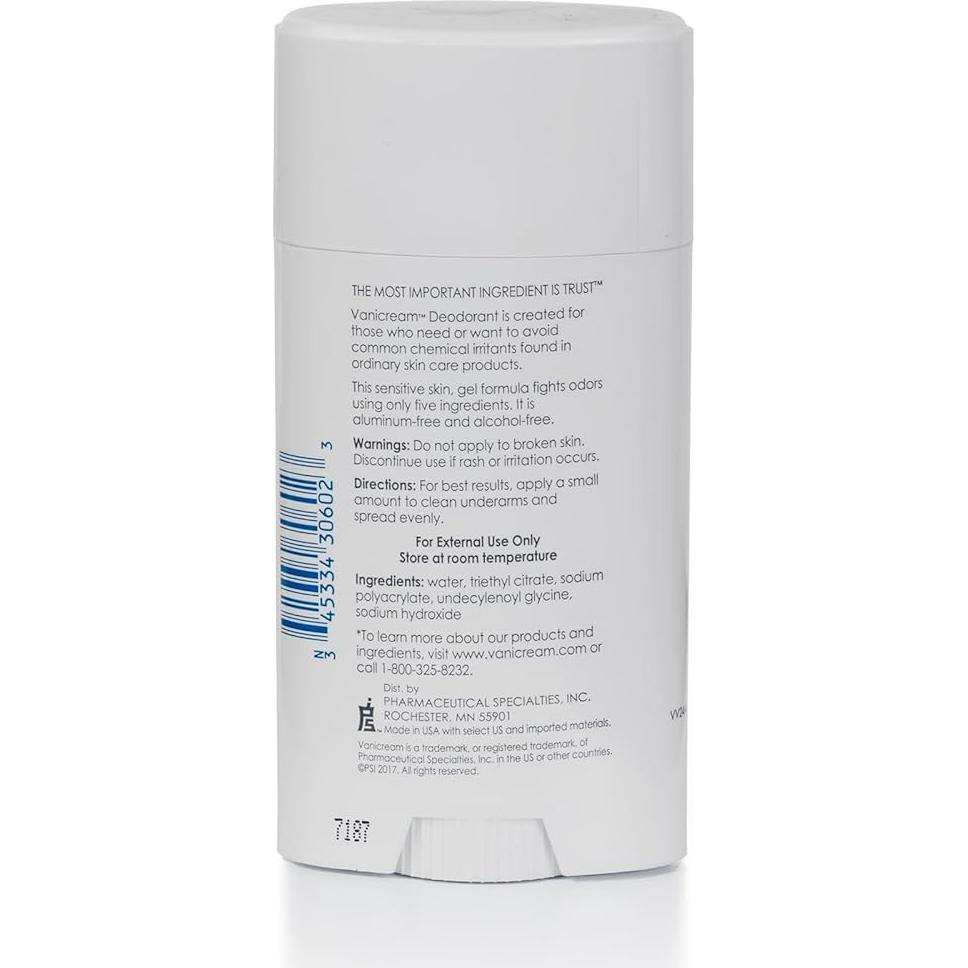 Desodorante en Gel Sin Aluminio Vanicream 99 g Piel Sensible