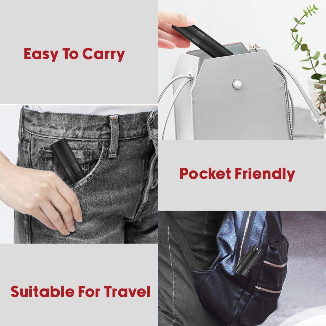 Atomizador de Perfume Recargable Ruzar 8ml - Paquete de 3