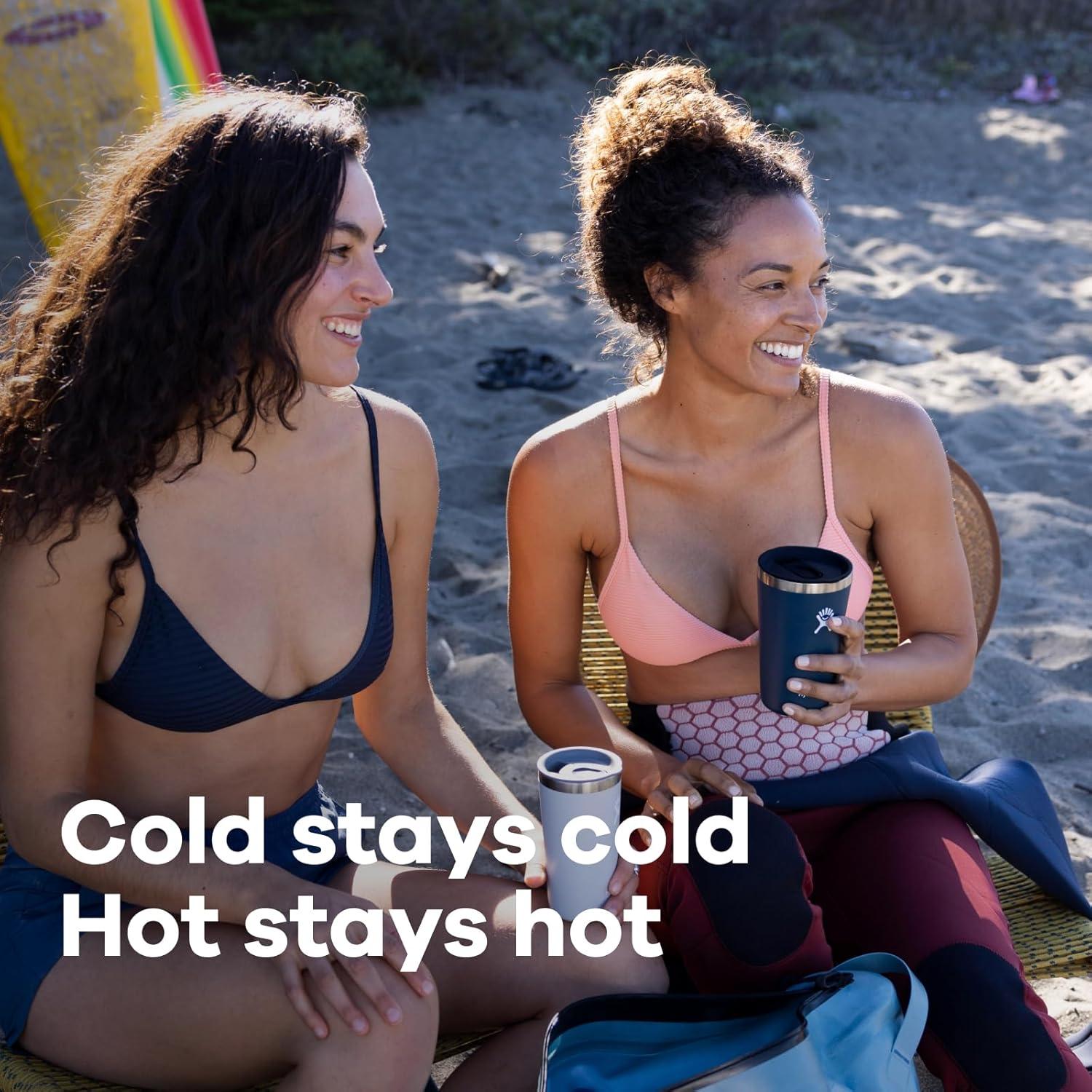 Taza Aislada Hydro Flask 16 Oz Avena con Tapa Presionada