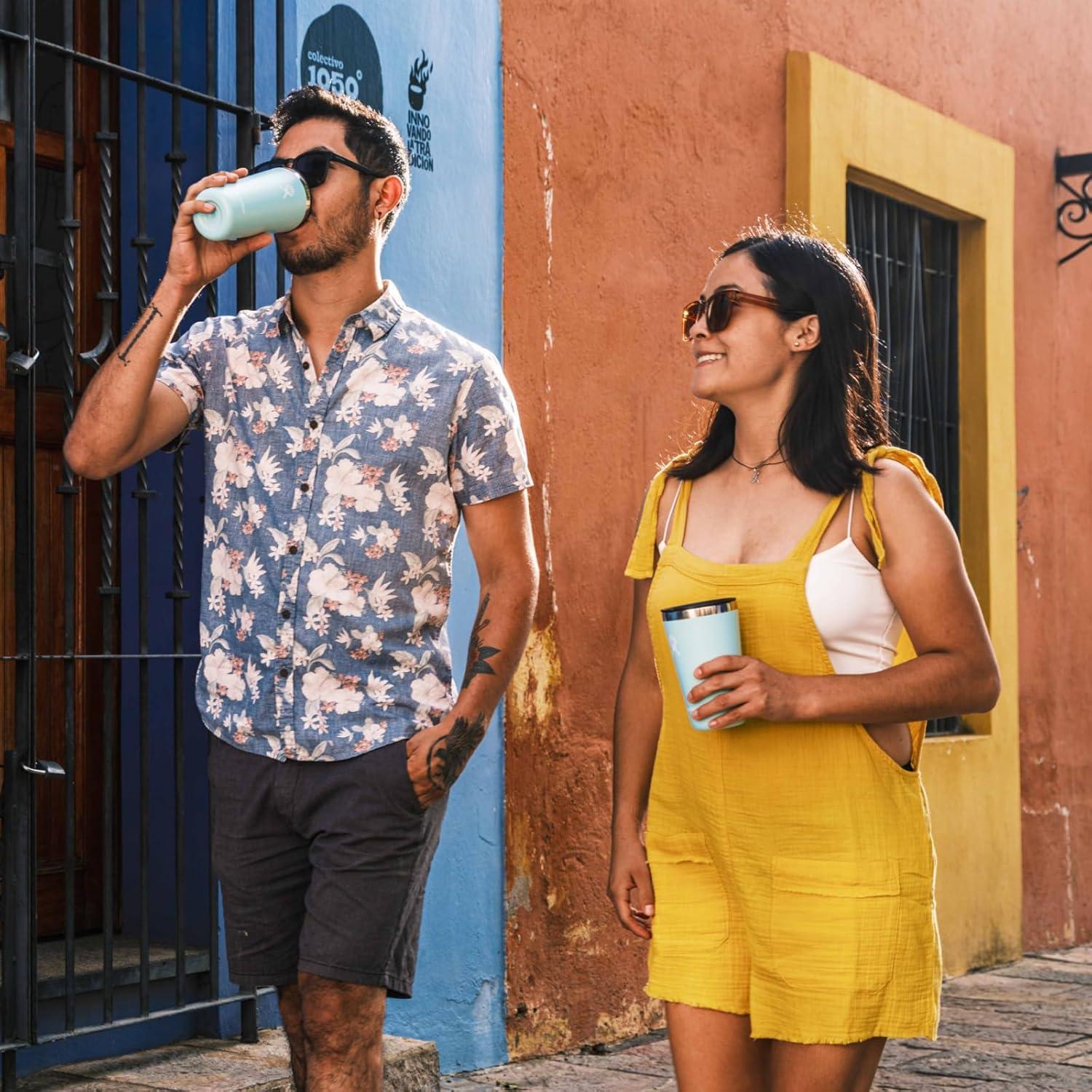 Taza Aislada Hydro Flask 16 Oz Avena con Tapa Presionada