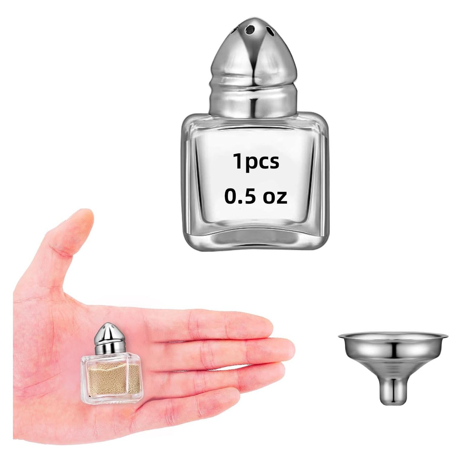 Mini Shakers de Sal y Pimienta eispap con Embudo - Plata