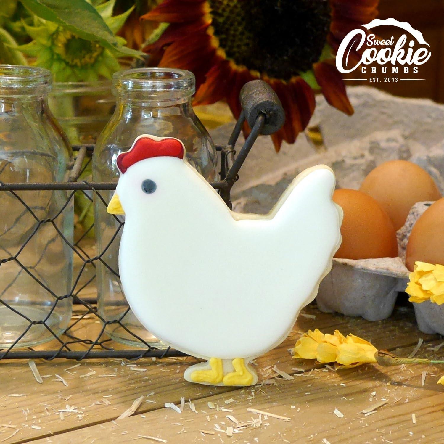 Juego de Cortadores de Galletas Pollo Sweet Cookie Crumbs 3 Pzas