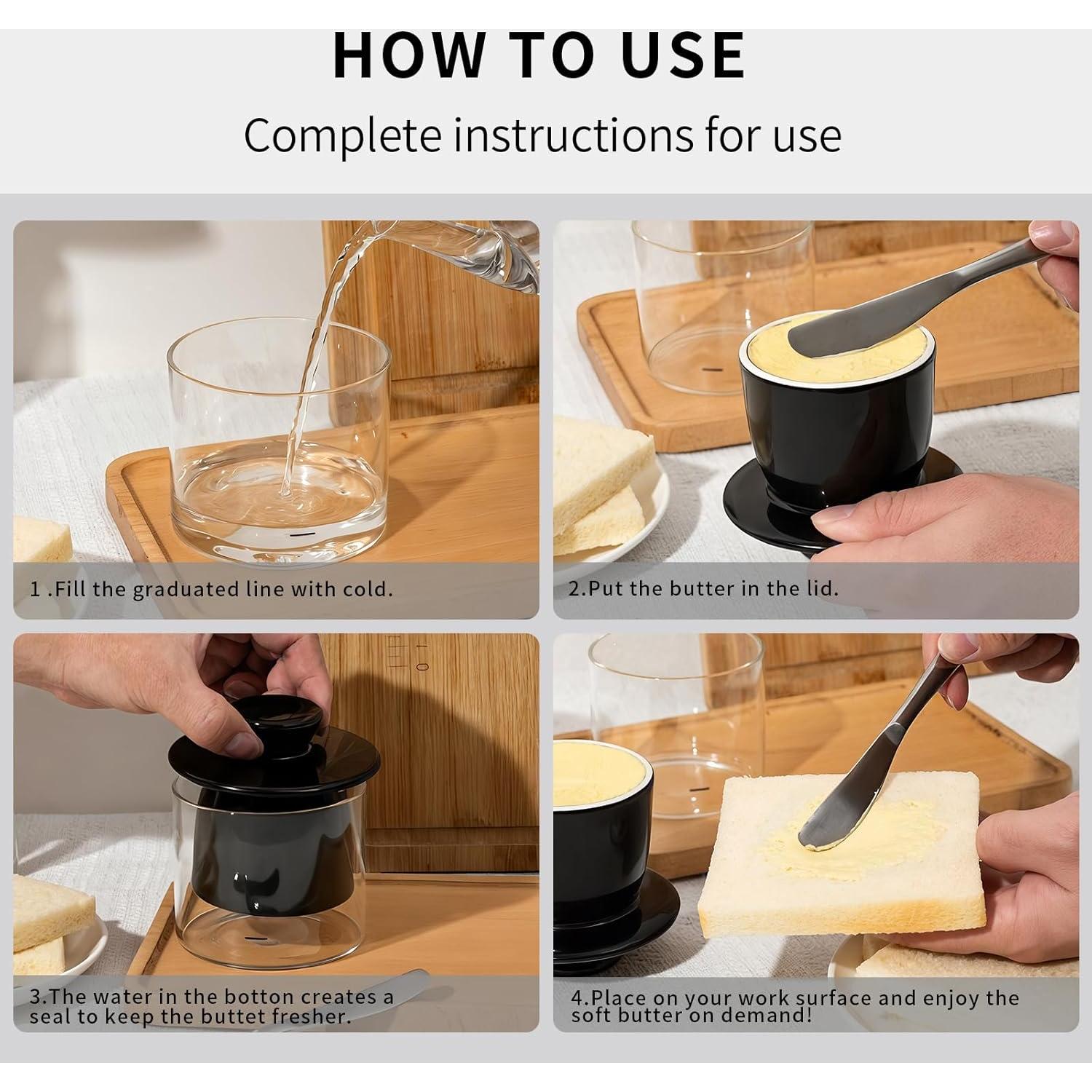 Crock de Mantequilla FrutPunch con Tapa de Cerámica 0.55 kg