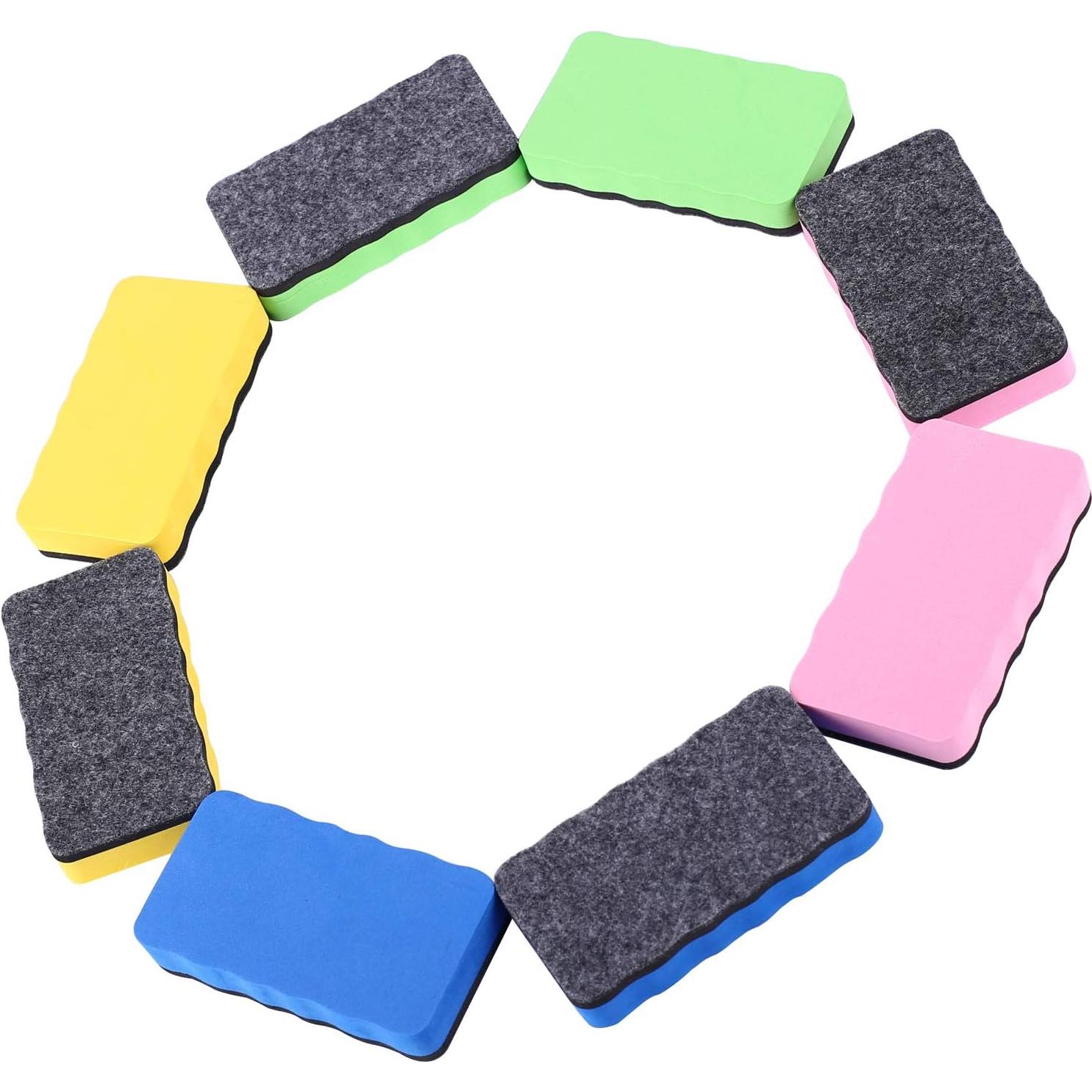 Borradores Magnéticos para Pizarra Blanca BINGBING - Paquete de 24