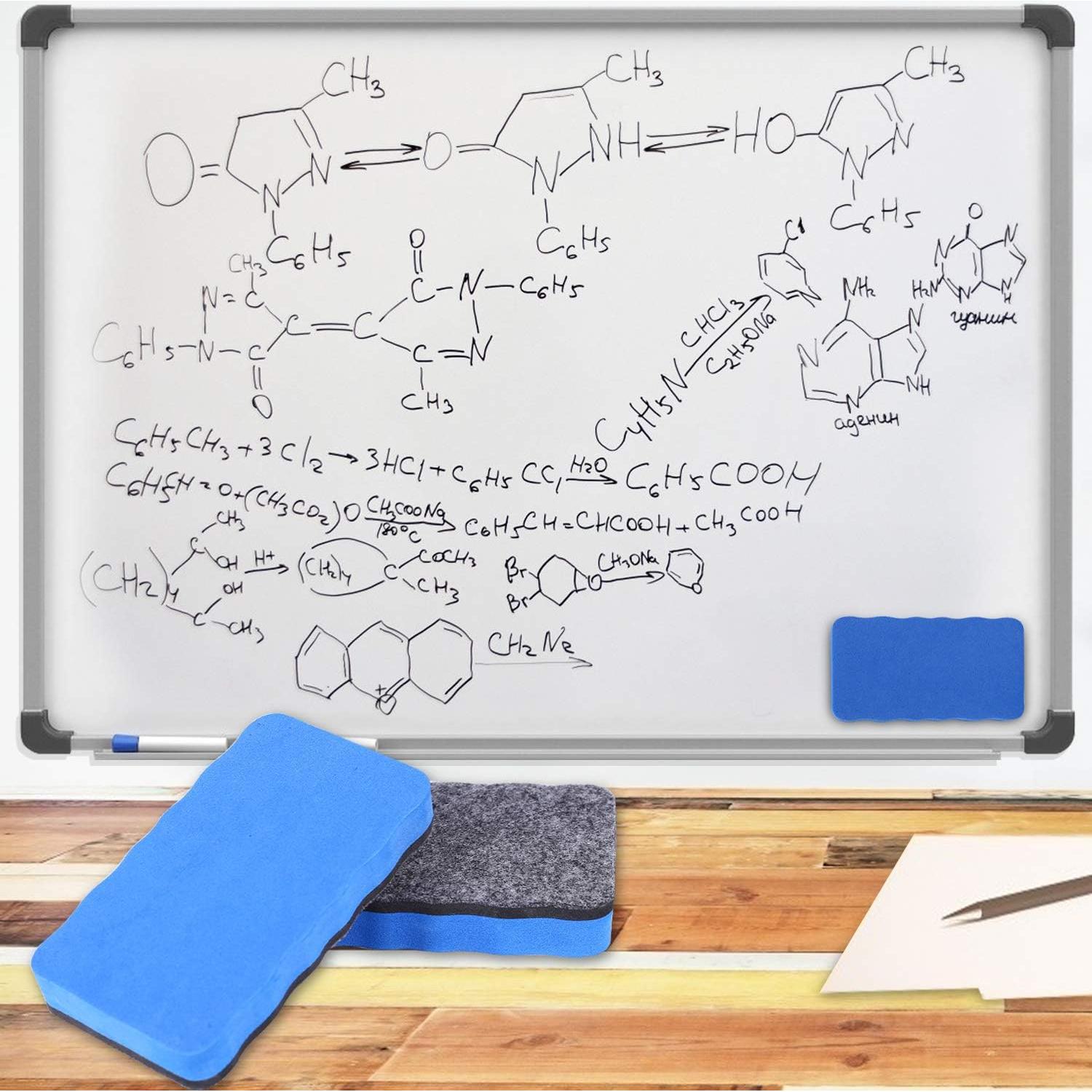 Borradores Magnéticos para Pizarra Blanca BINGBING - Paquete de 24