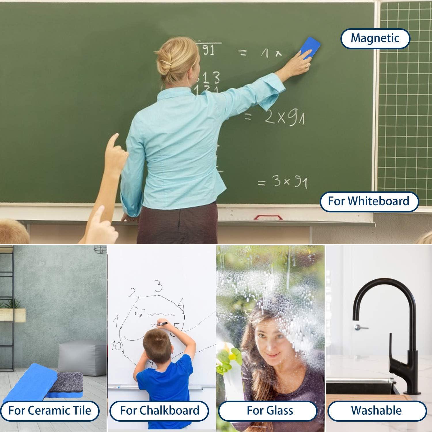 Borradores Magnéticos para Pizarra Blanca BINGBING - Paquete de 24