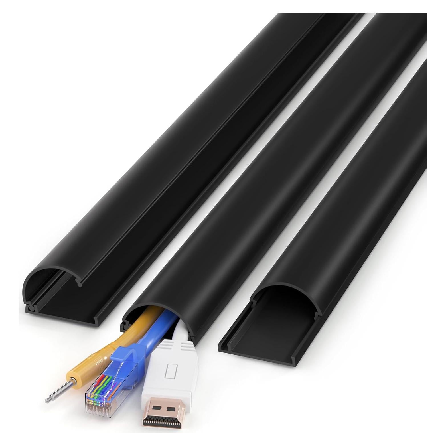 Cubierta de Cables 259cm ZhiYo Negra para 2-4 Cables