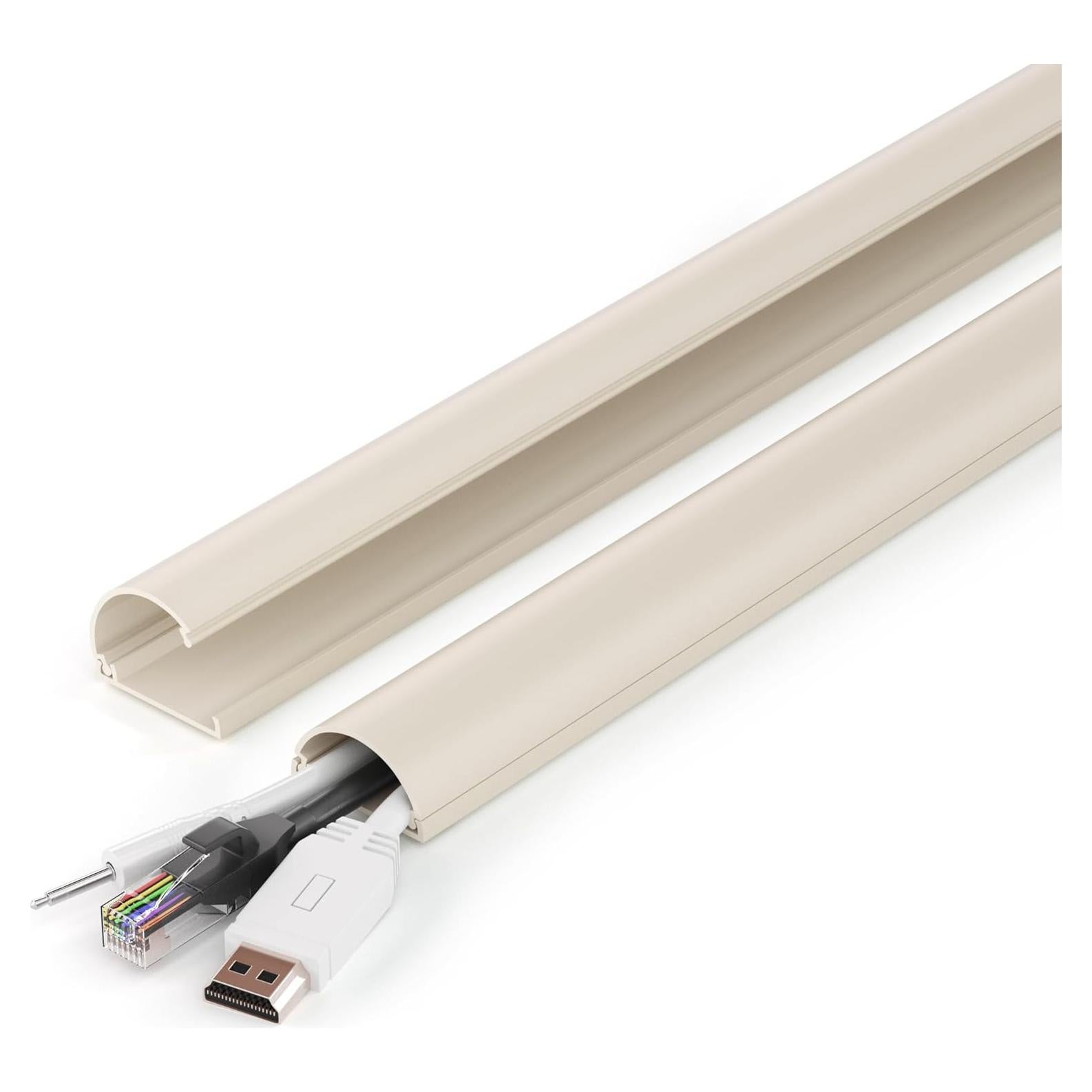 Ocultador de Cables ZhiYo 86cm Beige para 2-4 Cables