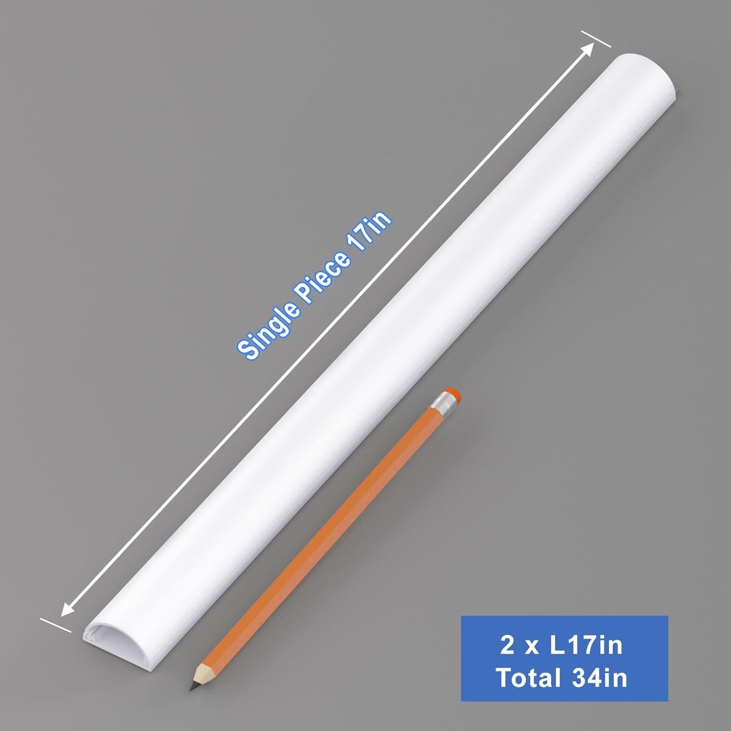 Ocultador de Cables ZhiYo 86cm Beige para 2-4 Cables