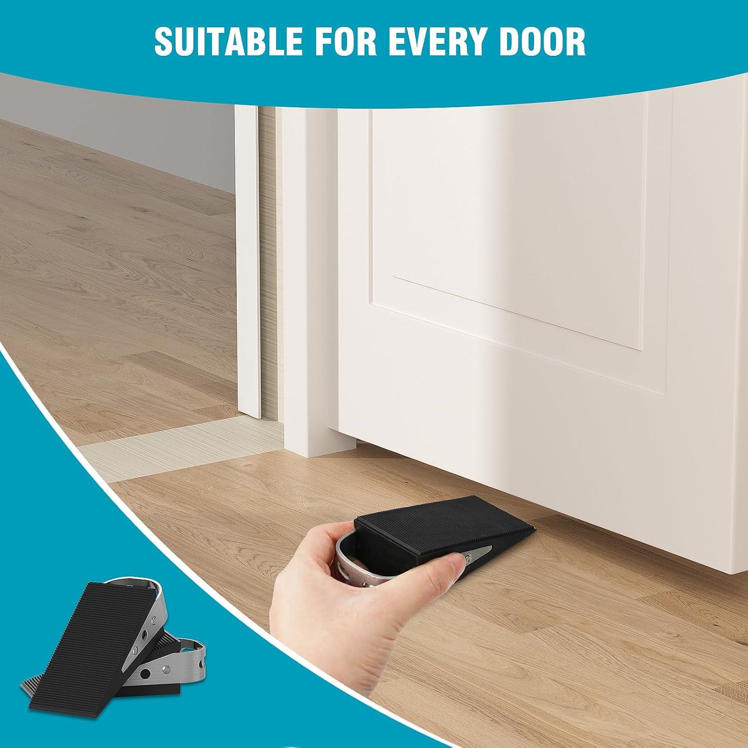 Tope de puerta antideslizante FLORA GUARD - Paquete de 2