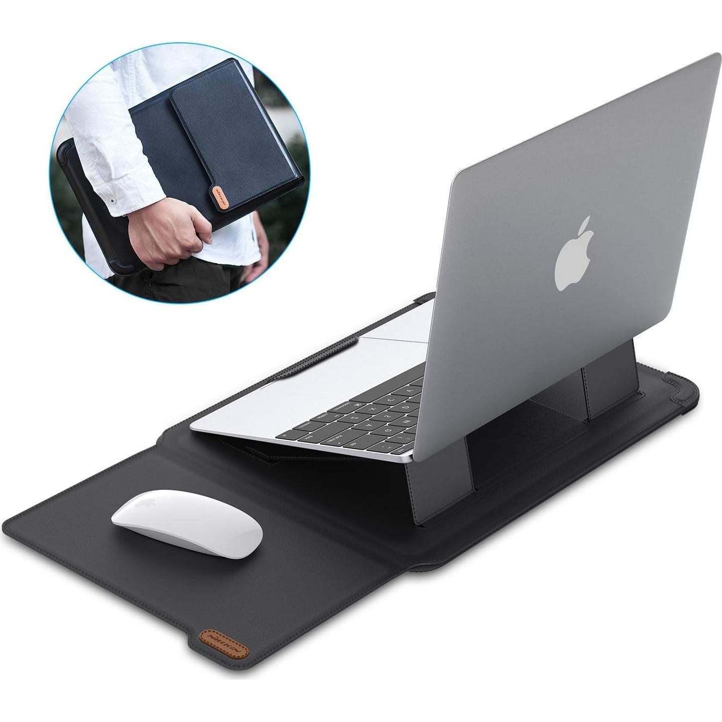 Funda 3 en 1 Nillkin para Laptop 13-14" con Soporte y Alfombrilla