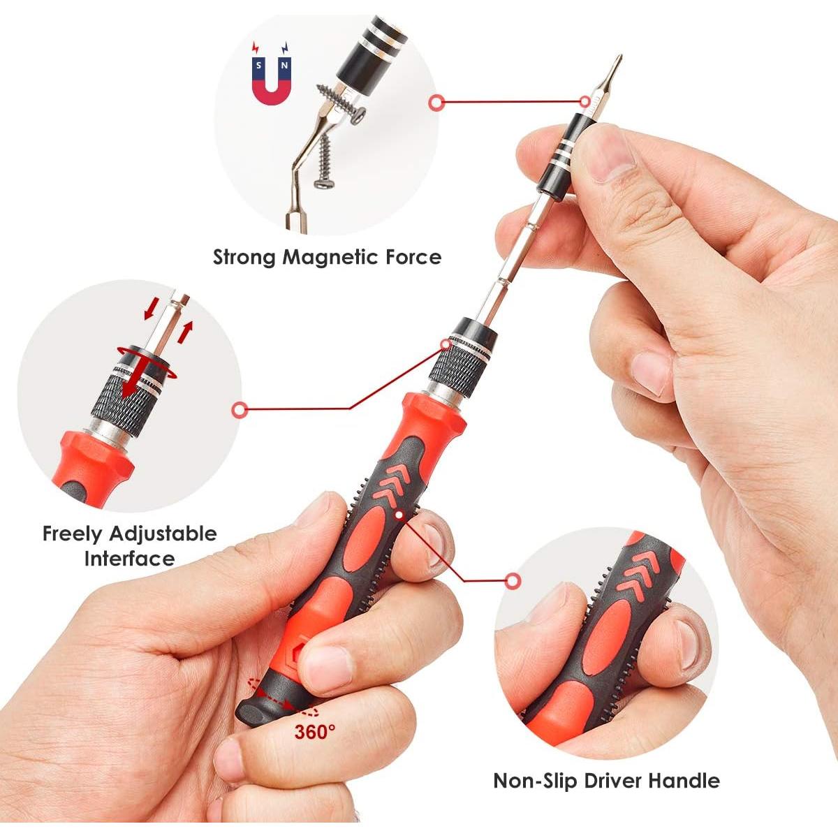 Juego de Destornilladores SHARDEN 122 en 1 Magnéticos
