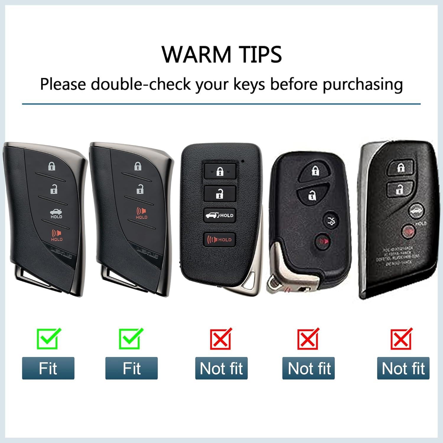 Funda de Llave Lexus 2023-2024 TPU Negro para Llave C