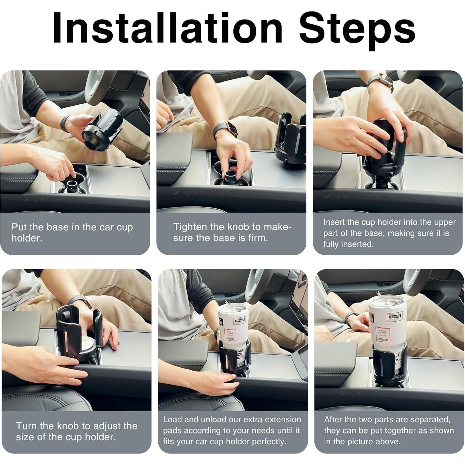 Soporte de Taza Expandible Tesheer para Coche Ajustable