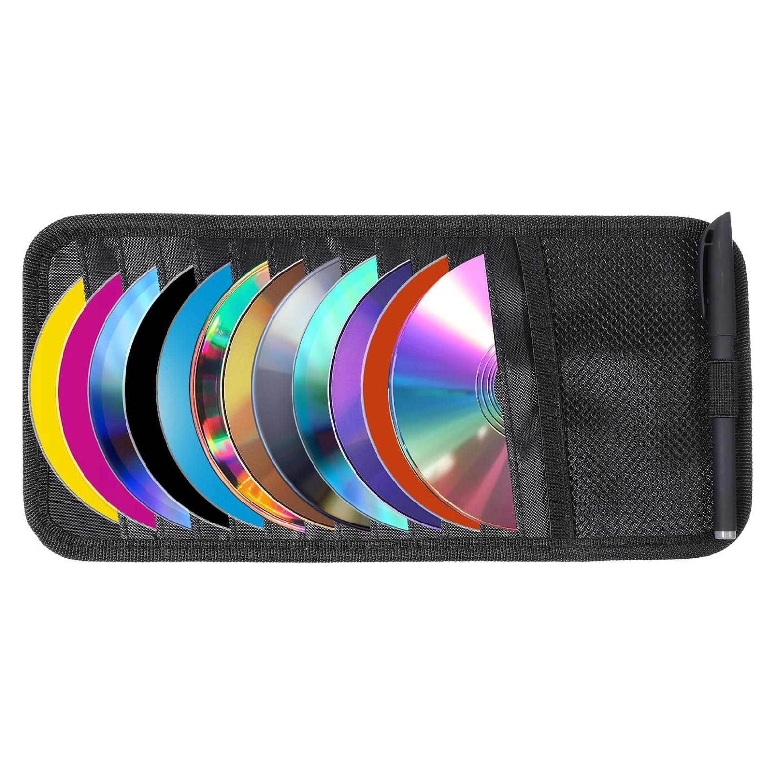 Soporte para CD de coche BOHUIZ - Organizador de visera negro