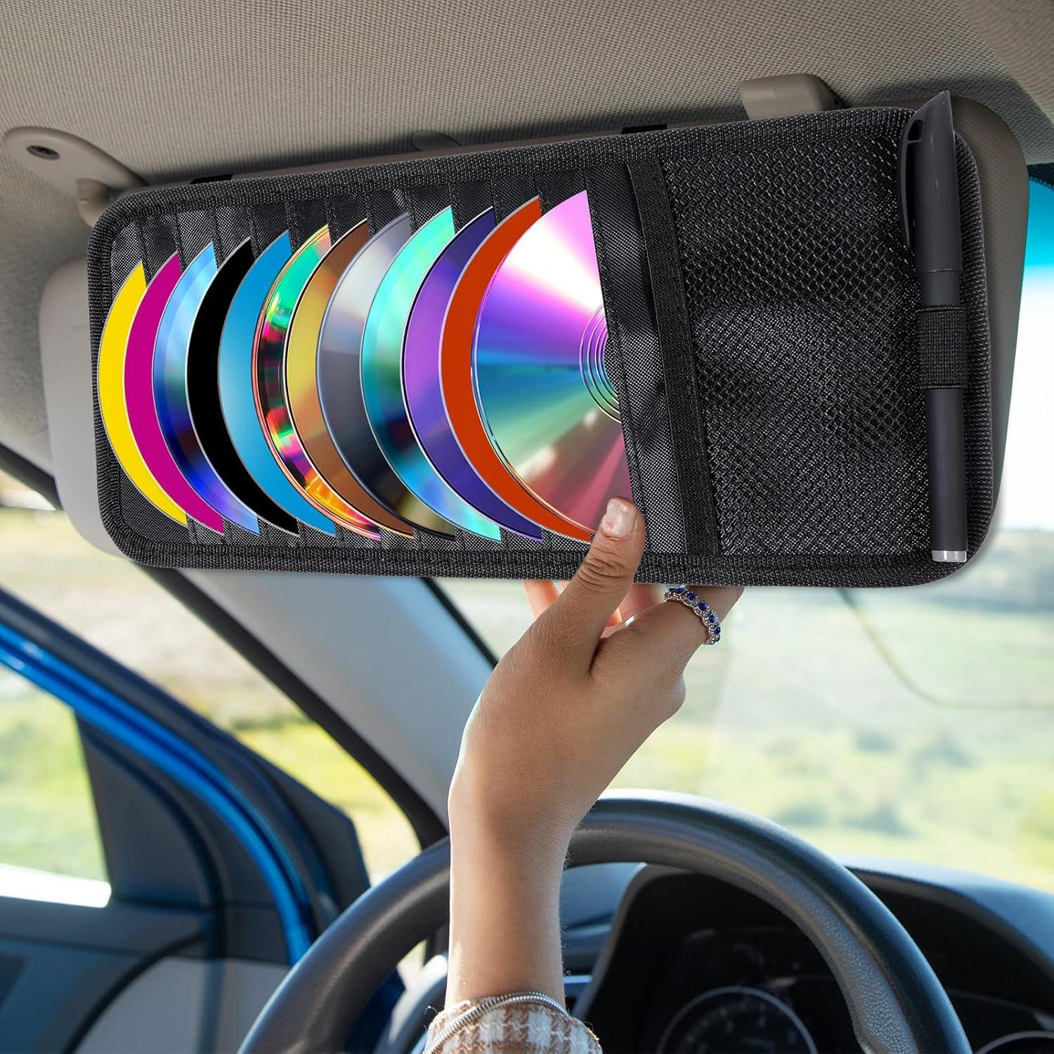 Soporte para CD de coche BOHUIZ - Organizador de visera negro