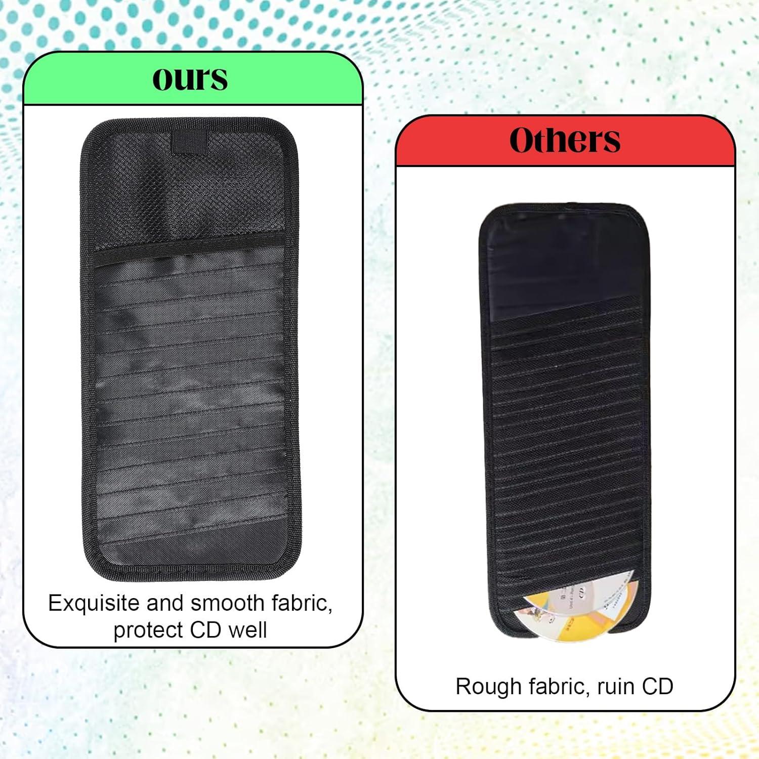 Soporte para CD de coche BOHUIZ - Organizador de visera negro