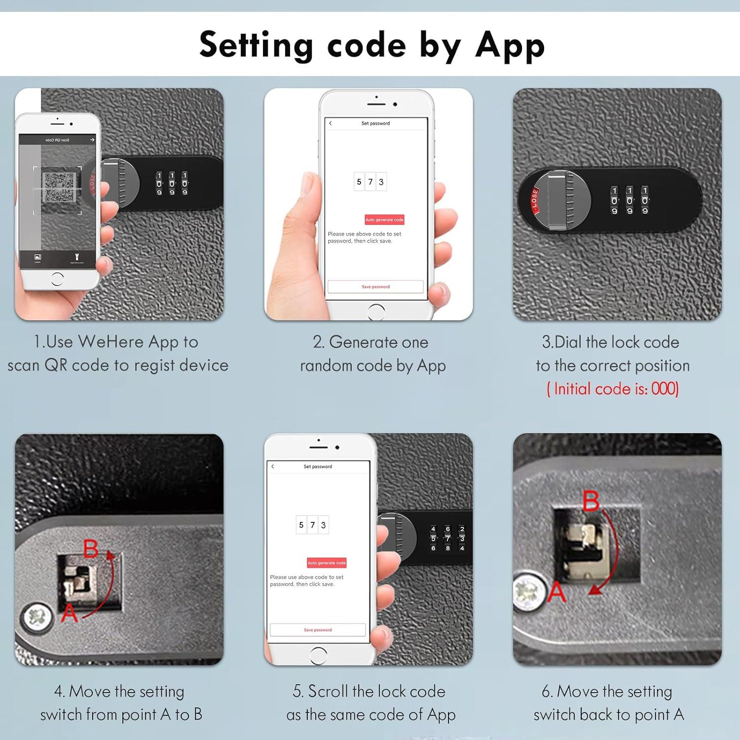 Caja de Llaves DiDiHere 16 Claves Montaje en Pared Seguridad