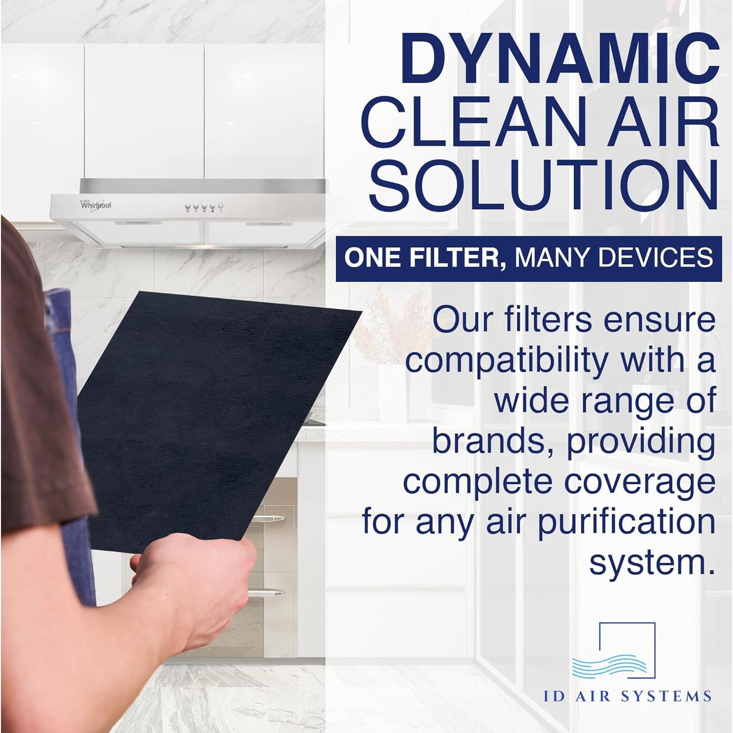 Filtro de Aire de Carbón Activado ID Air Systems 1 Paquete 40.64x121.92 cm