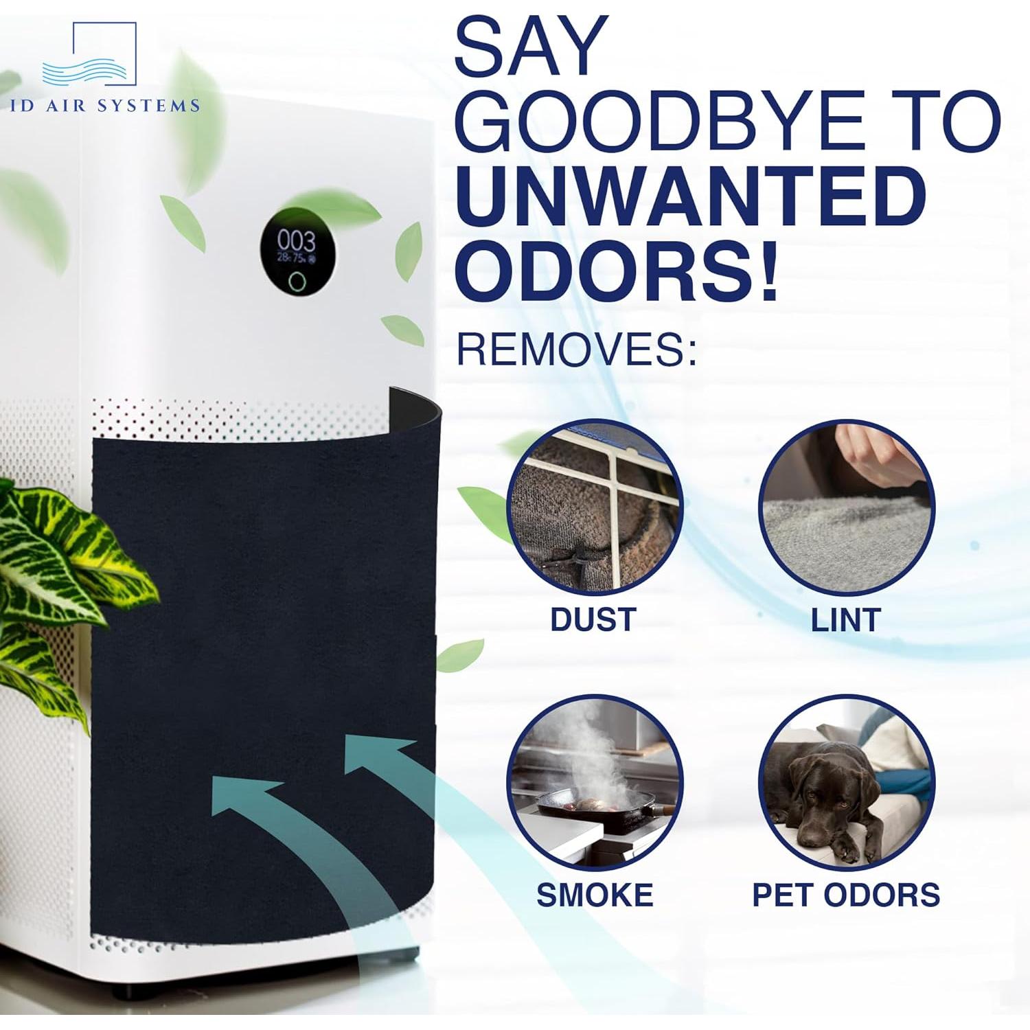 Filtro de Aire de Carbón Activado ID Air Systems 1 Paquete 40.64x121.92 cm