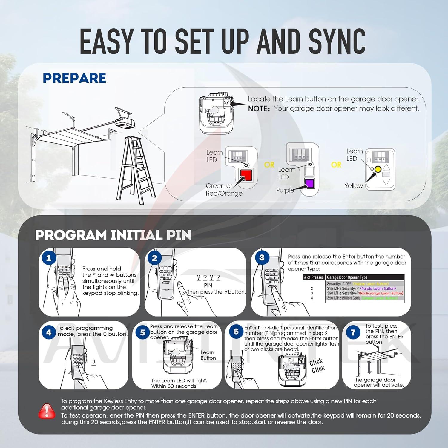 Teclado Universal LiftMaster 877MAX/877LM para Garaje