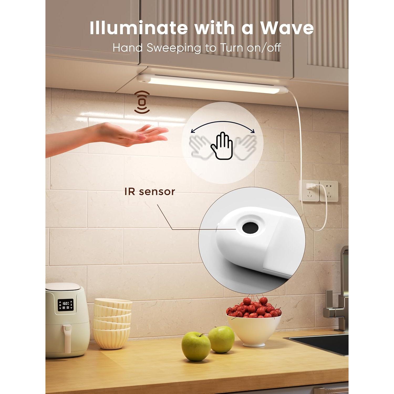 Luz de Encimera Joyzy 40.64 cm con Sensor de Mano y Brillo Ajustable