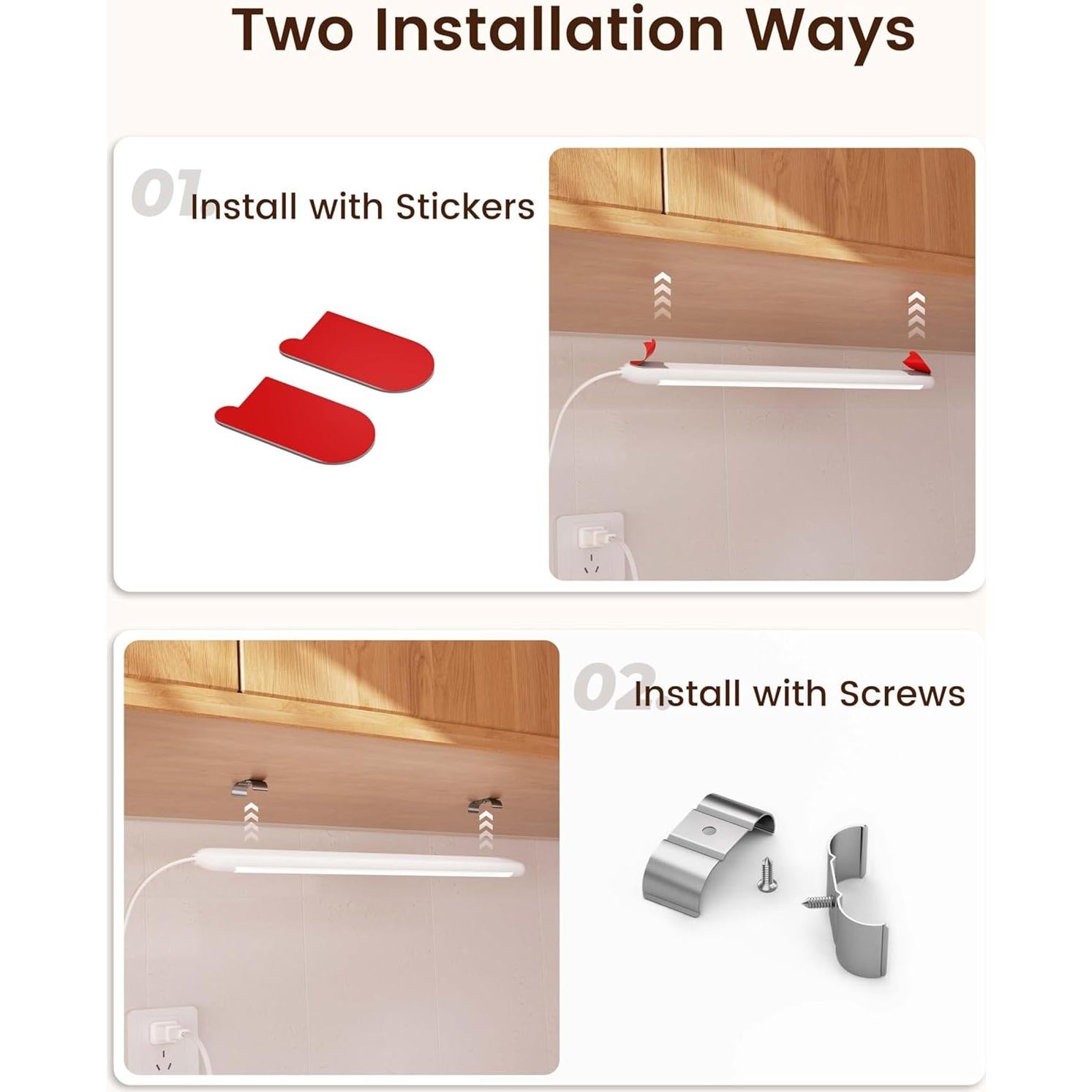 Luz de Encimera Joyzy 40.64 cm con Sensor de Mano y Brillo Ajustable