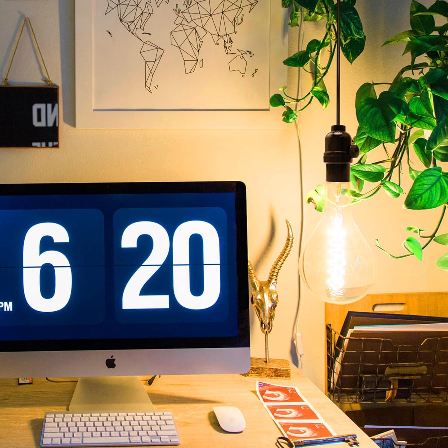 Socket de Lámpara Regulable DiCUNO E26 Vintage Negro 60W