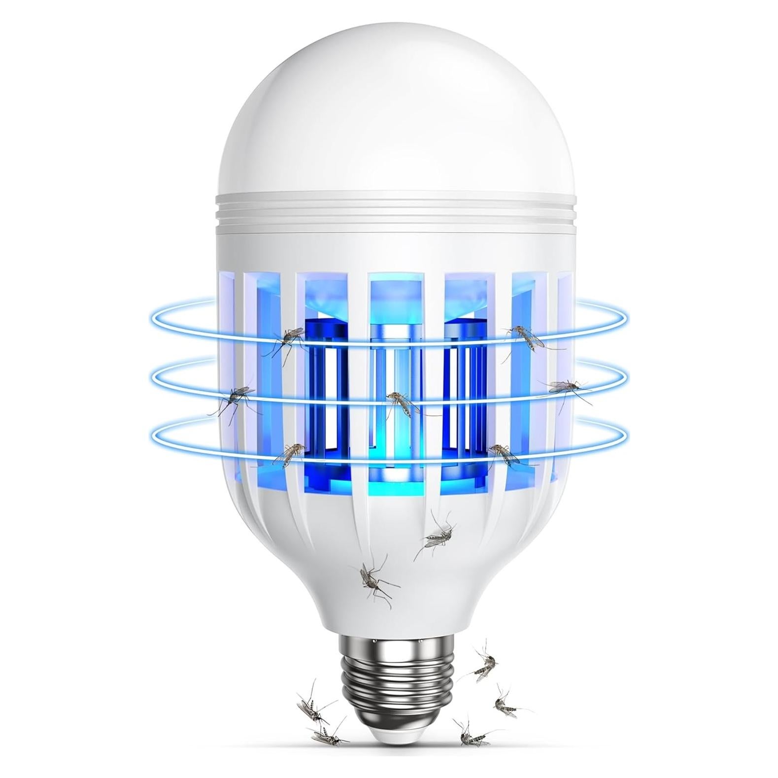 Bombilla Zapper de Insectos Forhimn LED Blanca 2 en 1