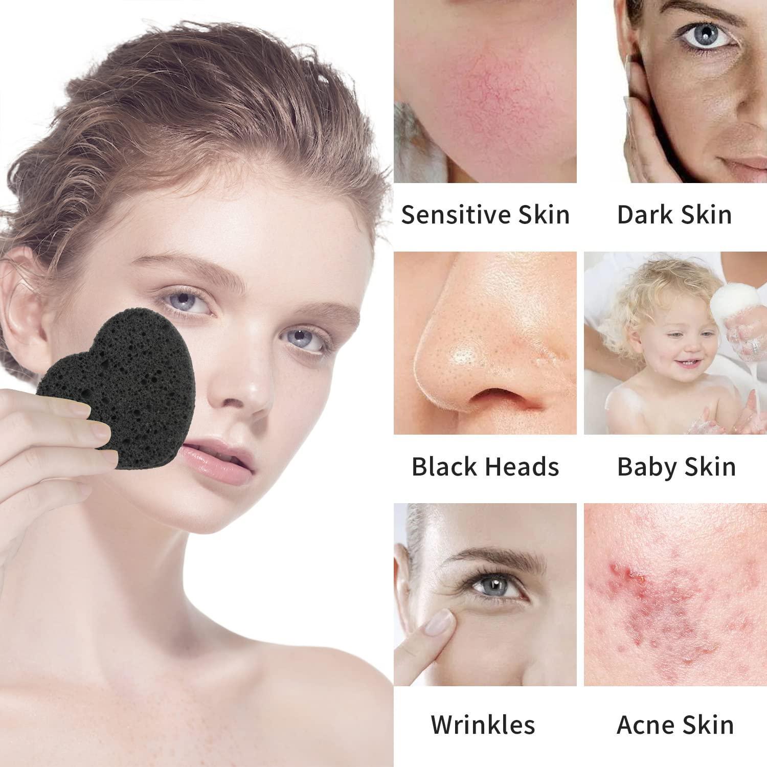 Esponjas Faciales Comprimidas Spunspon 100 Unidades Negra