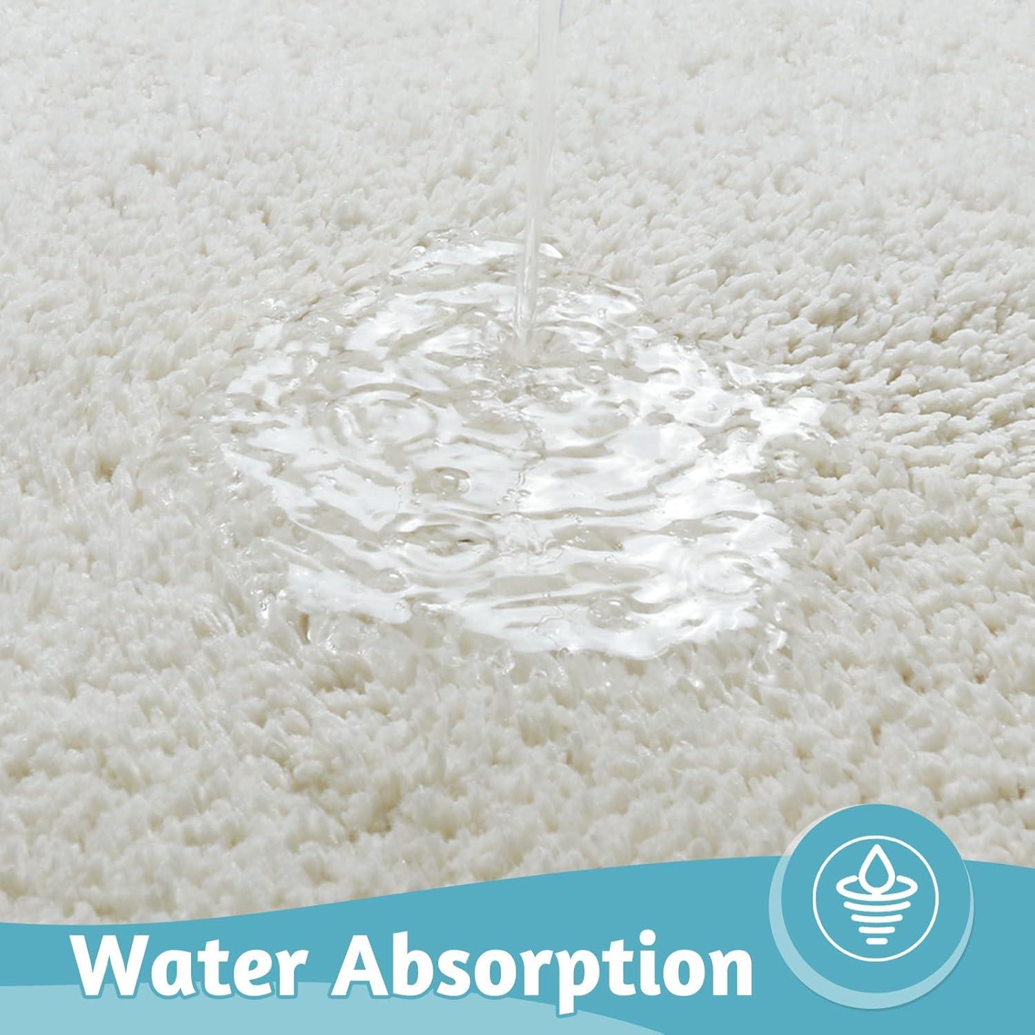 Alfombra de Baño Uphome Azul 119x46 cm Microfibra Lavable