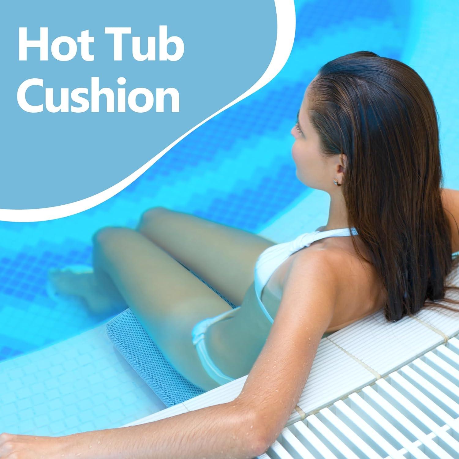 Cojín de Baño MABOZOO con Ventosas Antideslizantes Azul