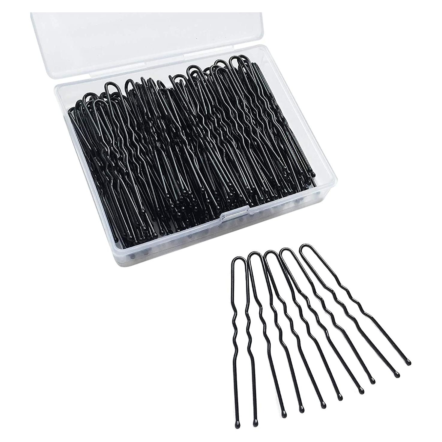 Pinzas de cabello en forma de U TAPBULL 120 unidades negras