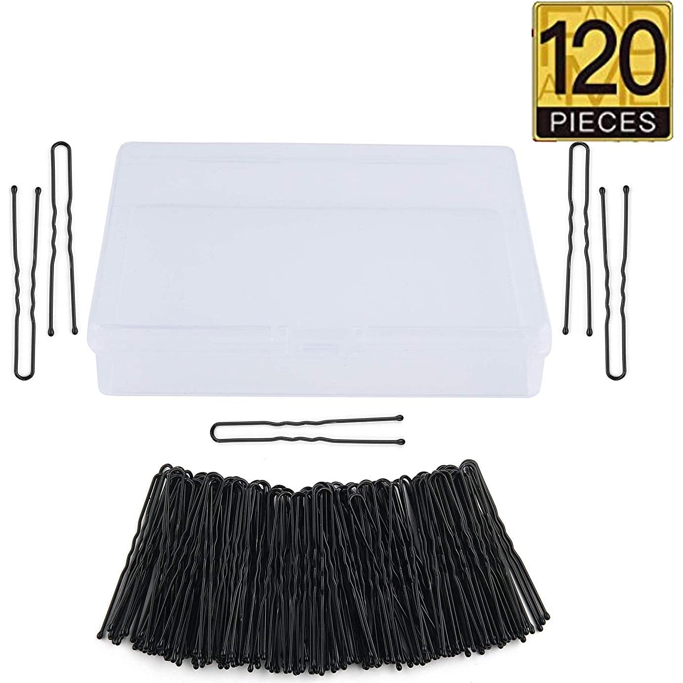 Pinzas de cabello en forma de U TAPBULL 120 unidades negras