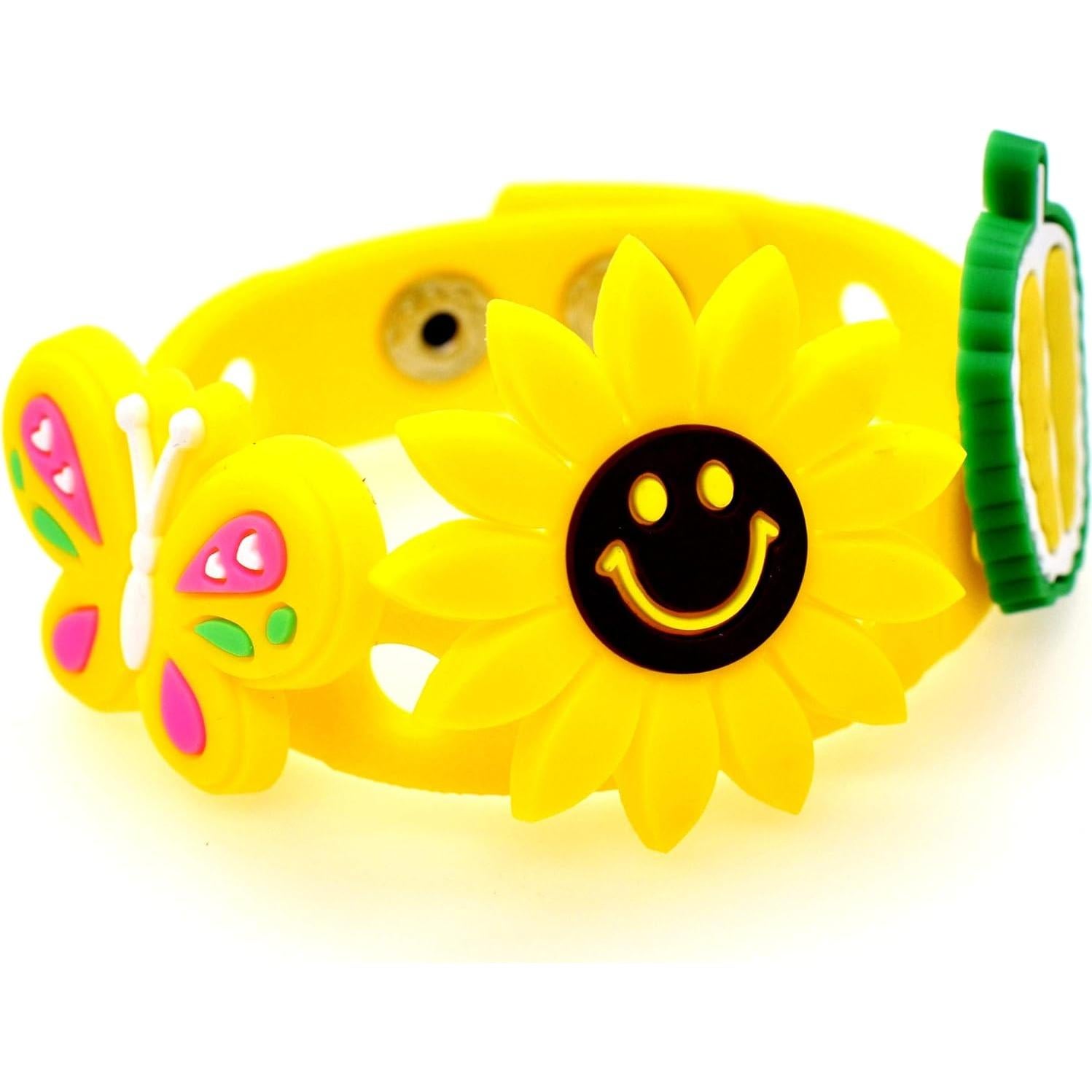 Pulseras de Silicona Ajustables Papacharms 10PCS 17.78cm Colores Aleatorios