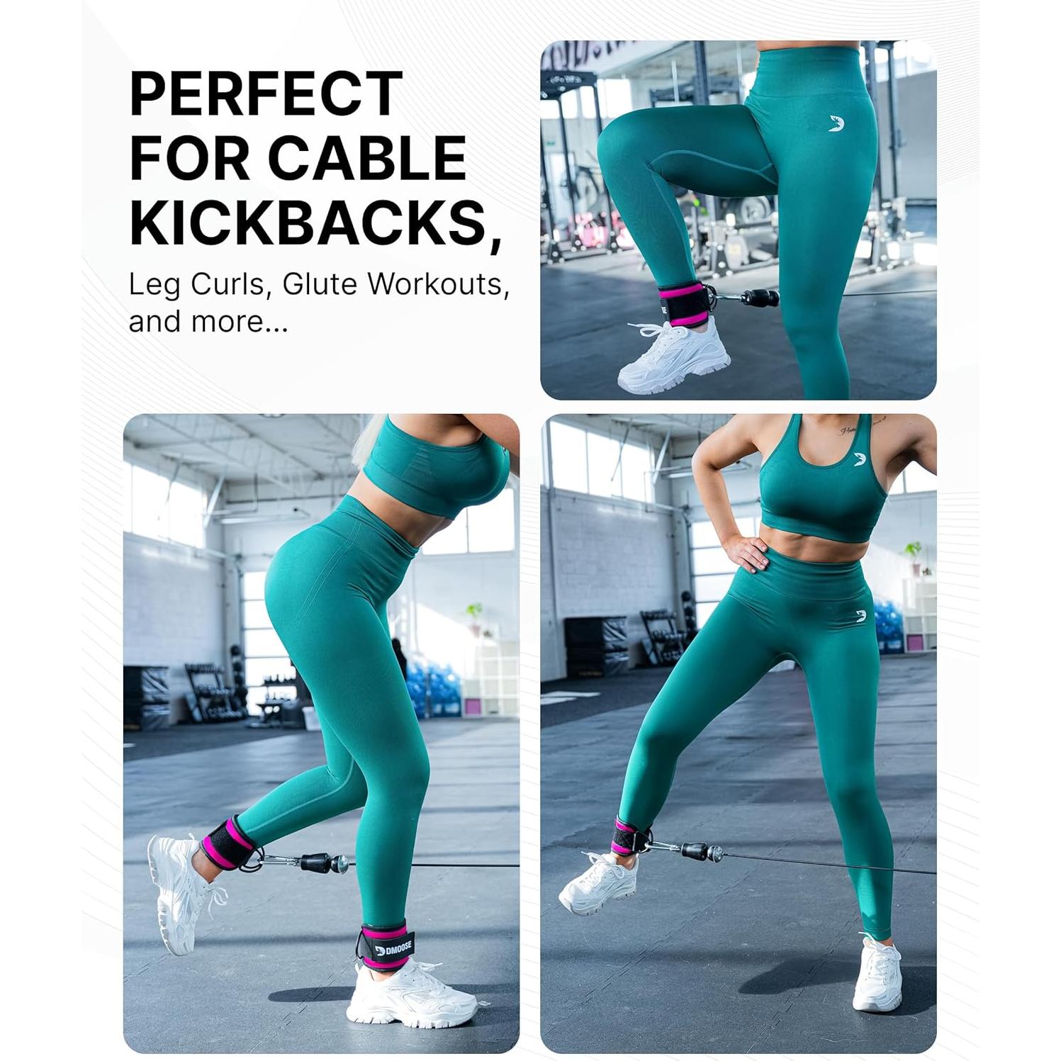 Correa de Tobillo DMoose para Máquina de Cable - Acolchado 8mm