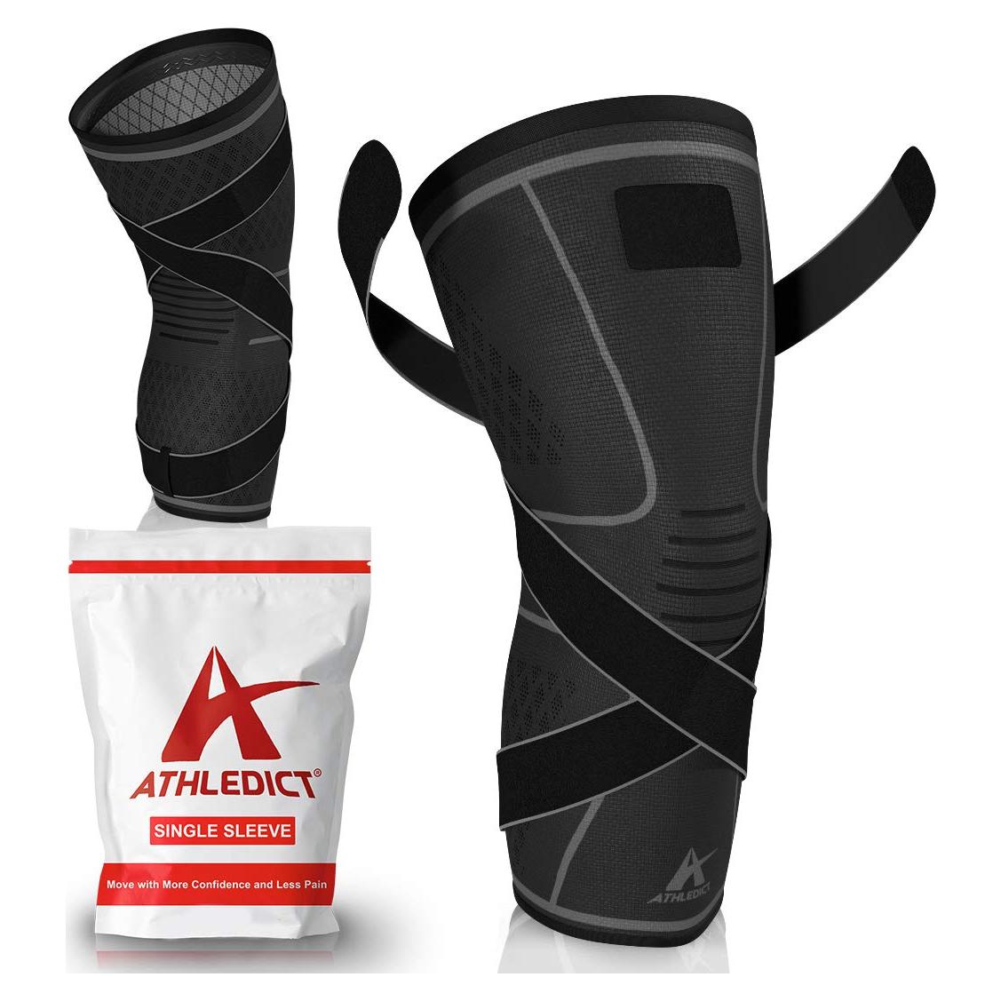 Manga de Compresión Rodilla Athledict Negro X-Pequeño