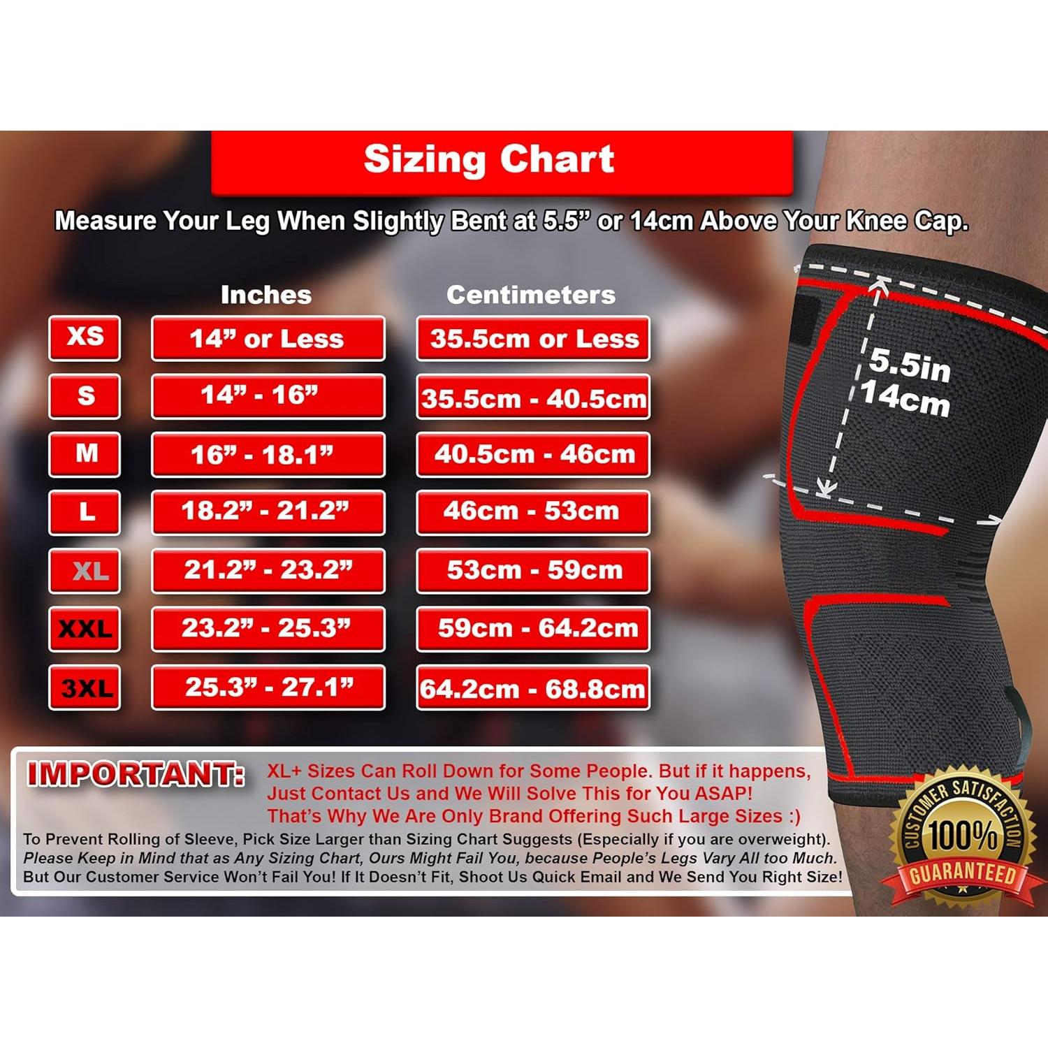 Manga de Compresión Rodilla Athledict Negro X-Pequeño