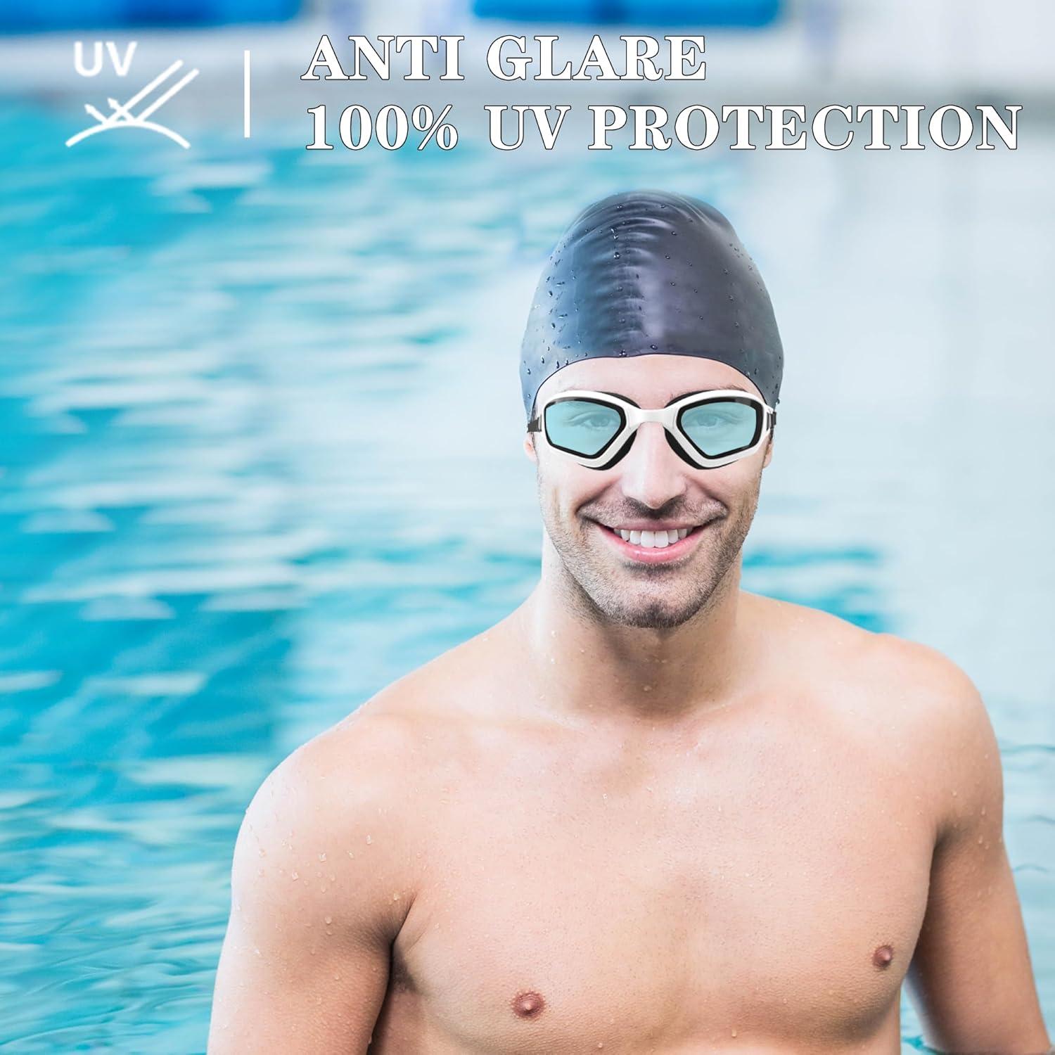 Gafas de Natación OOPFUN Adulto Antivaho UV Ajustables