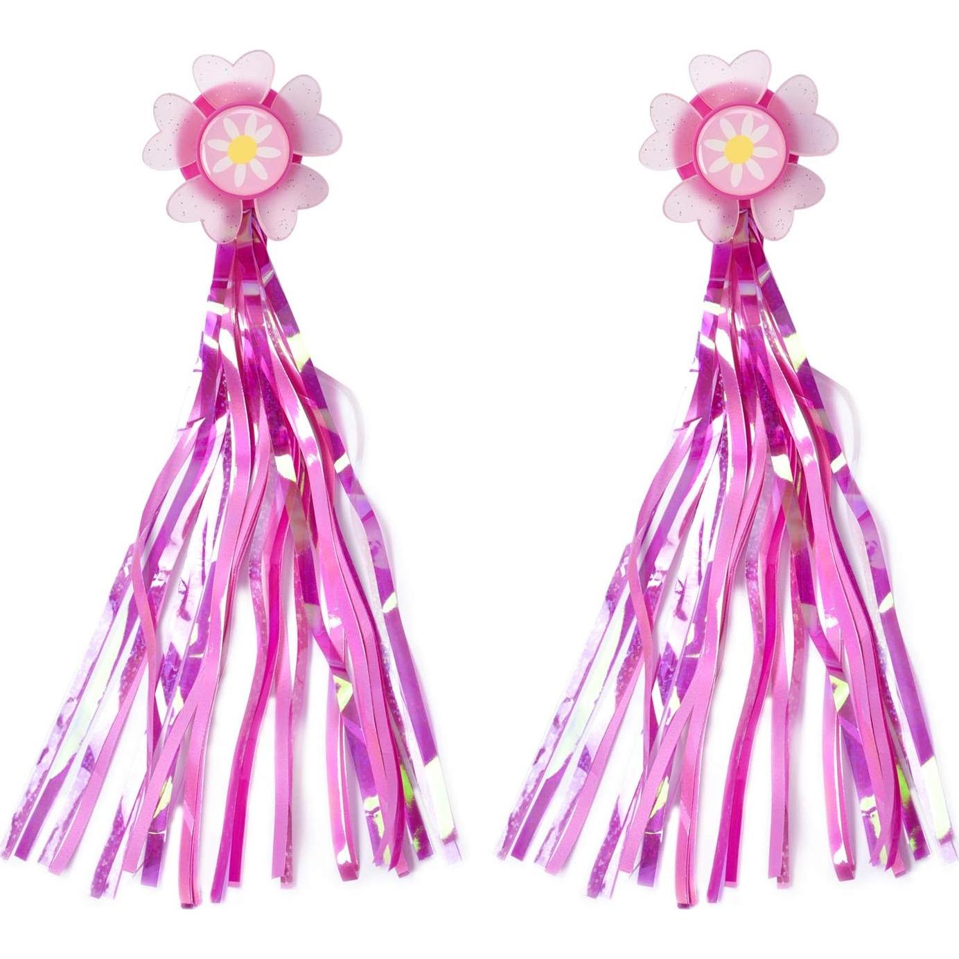 Timbre de Bicicleta Infantil Little World Rosa con Cintas